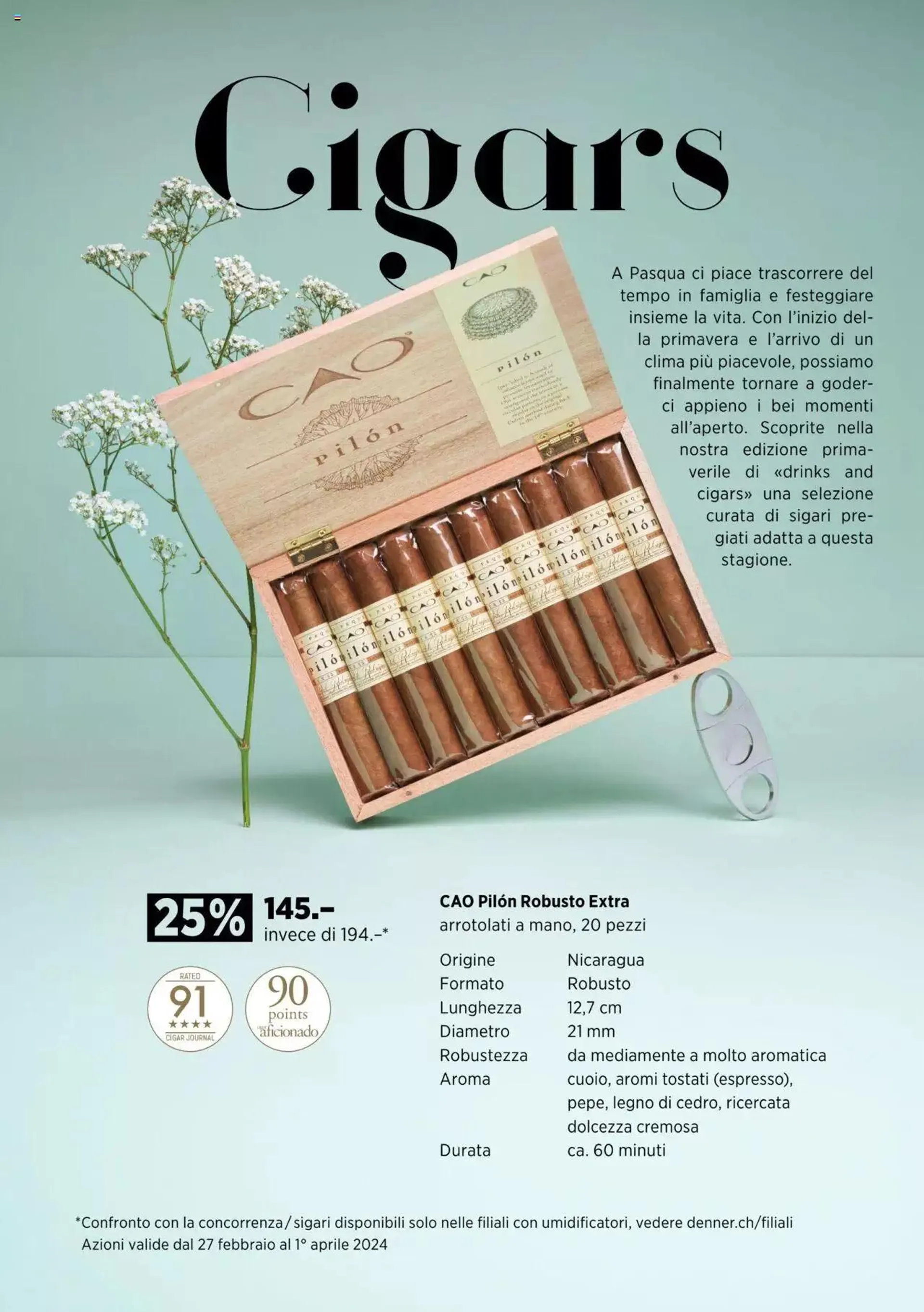 Denner Aktionen Drinks and Cigars IT von 27. Februar bis 31. Dezember 2024 - Prospekt seite  8