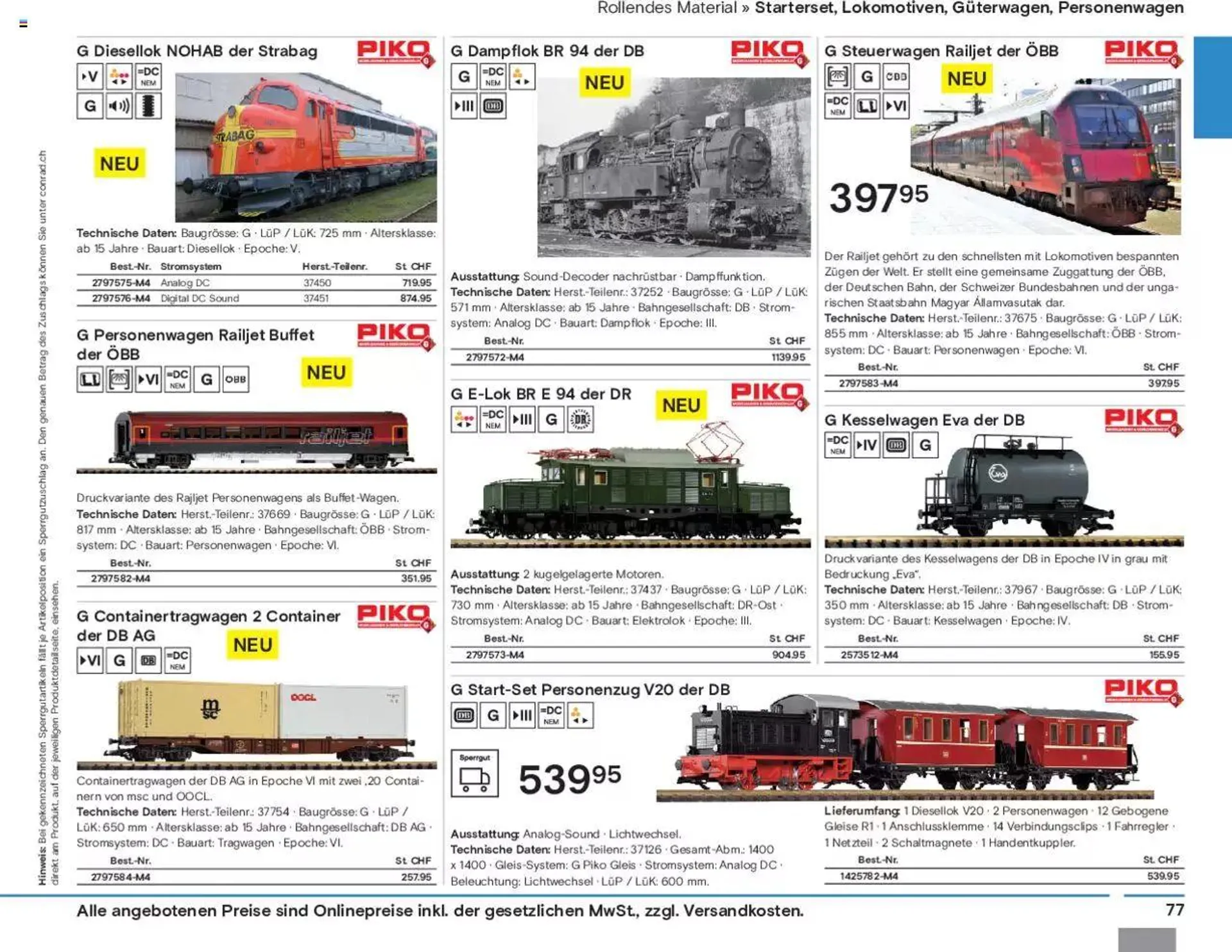 Conrad Modellbahn Katalog 2023/24 von 5. September bis 31. Dezember 2023 - Prospekt seite  79