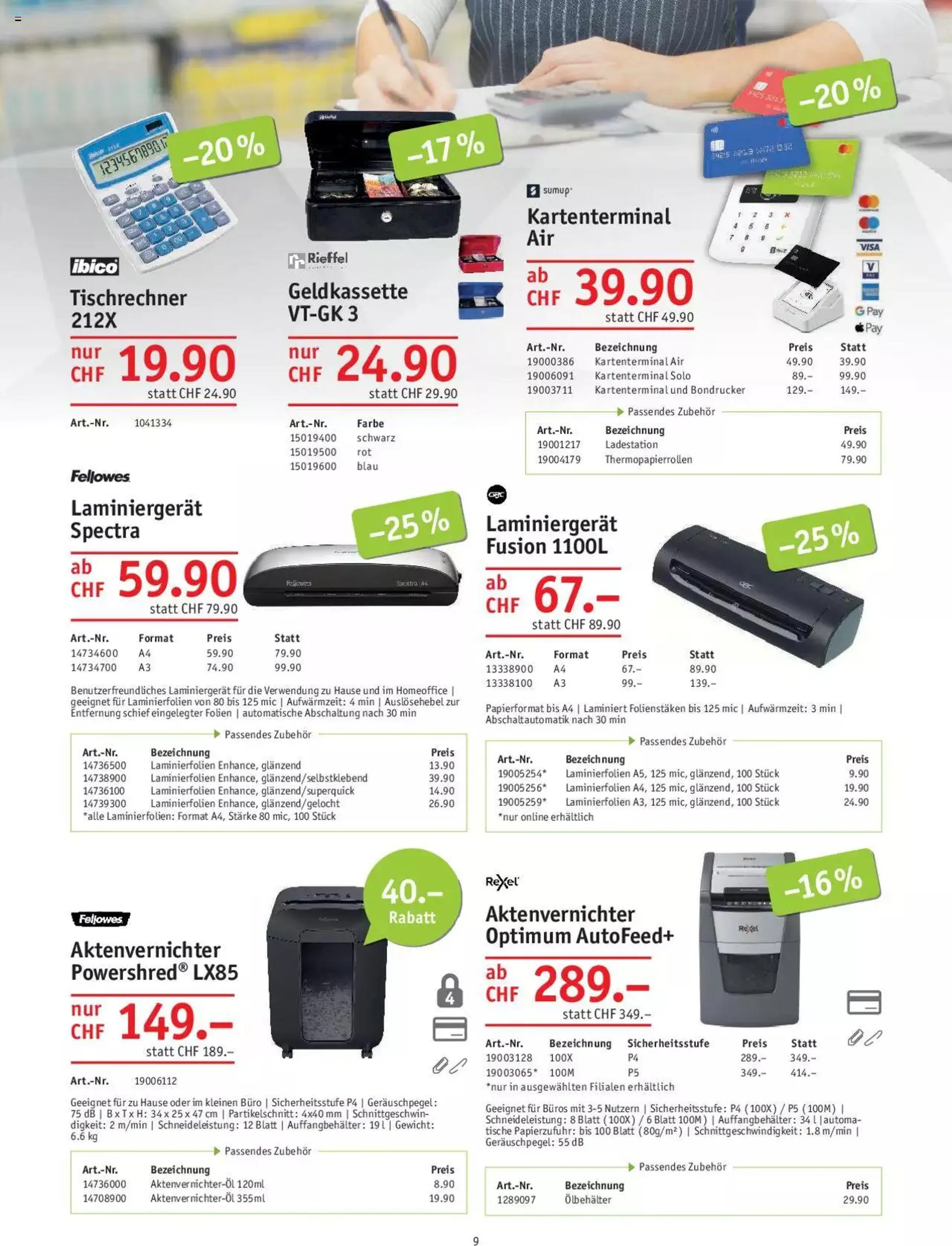 Office World Aktionen von 29. Juni bis 23. August 2023 - Prospekt seite  9