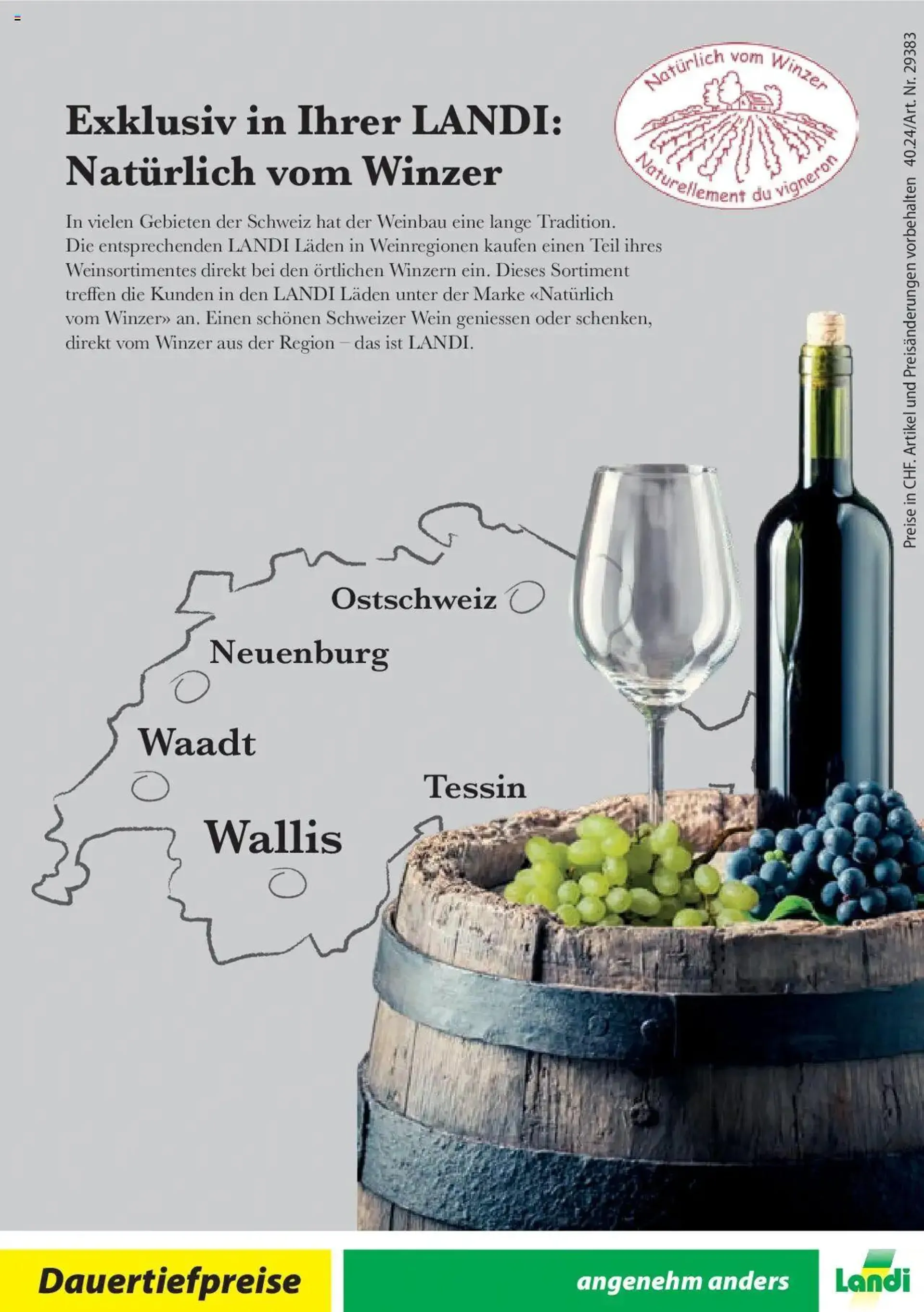 Landi Aktionen Weinfestival 2 2024 von 30. September bis 31. Dezember 2024 - Prospekt seite  16