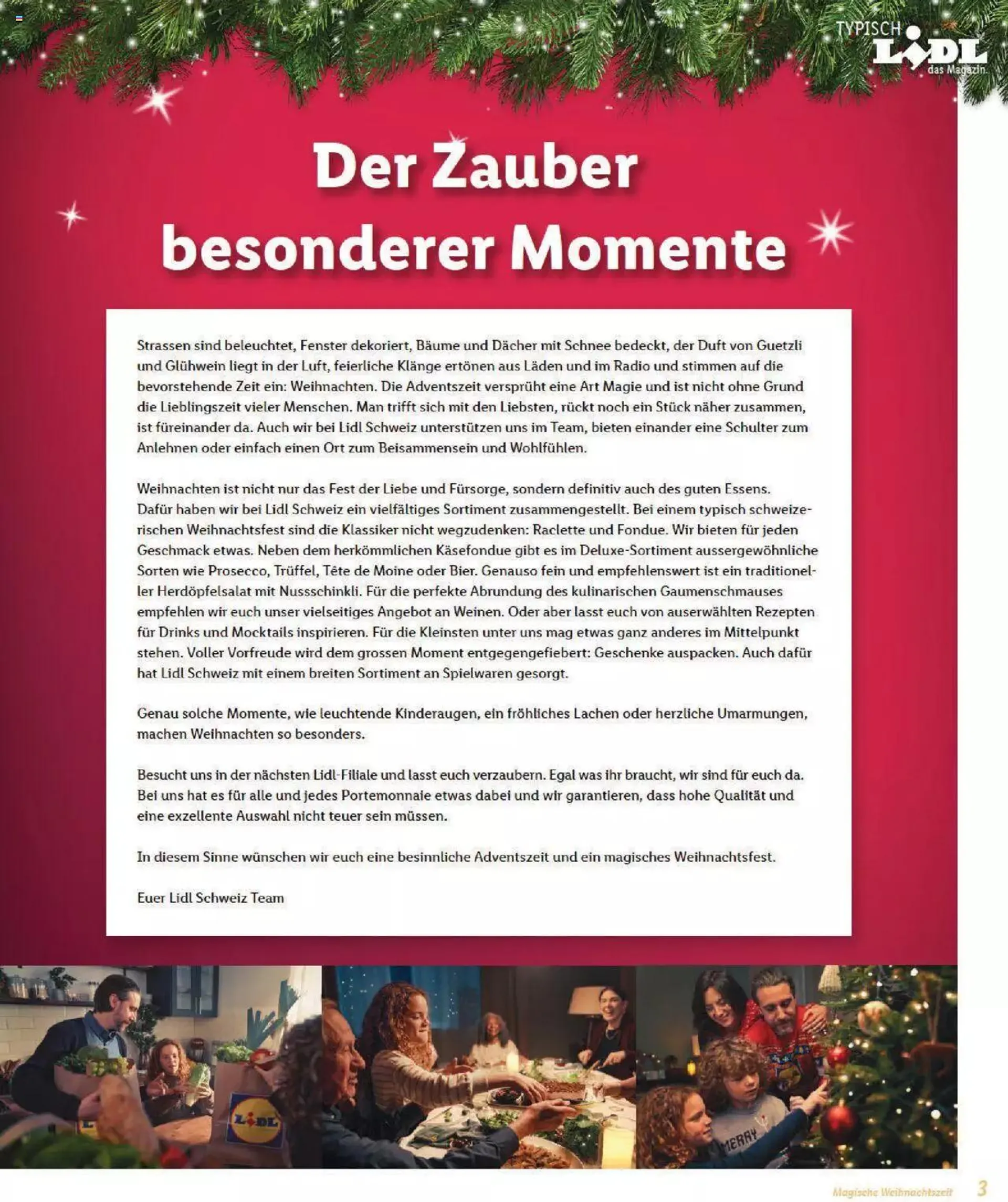 Lidl Magische Weihtnachstzeit von 2. November bis 31. Dezember 2023 - Prospekt seite  3