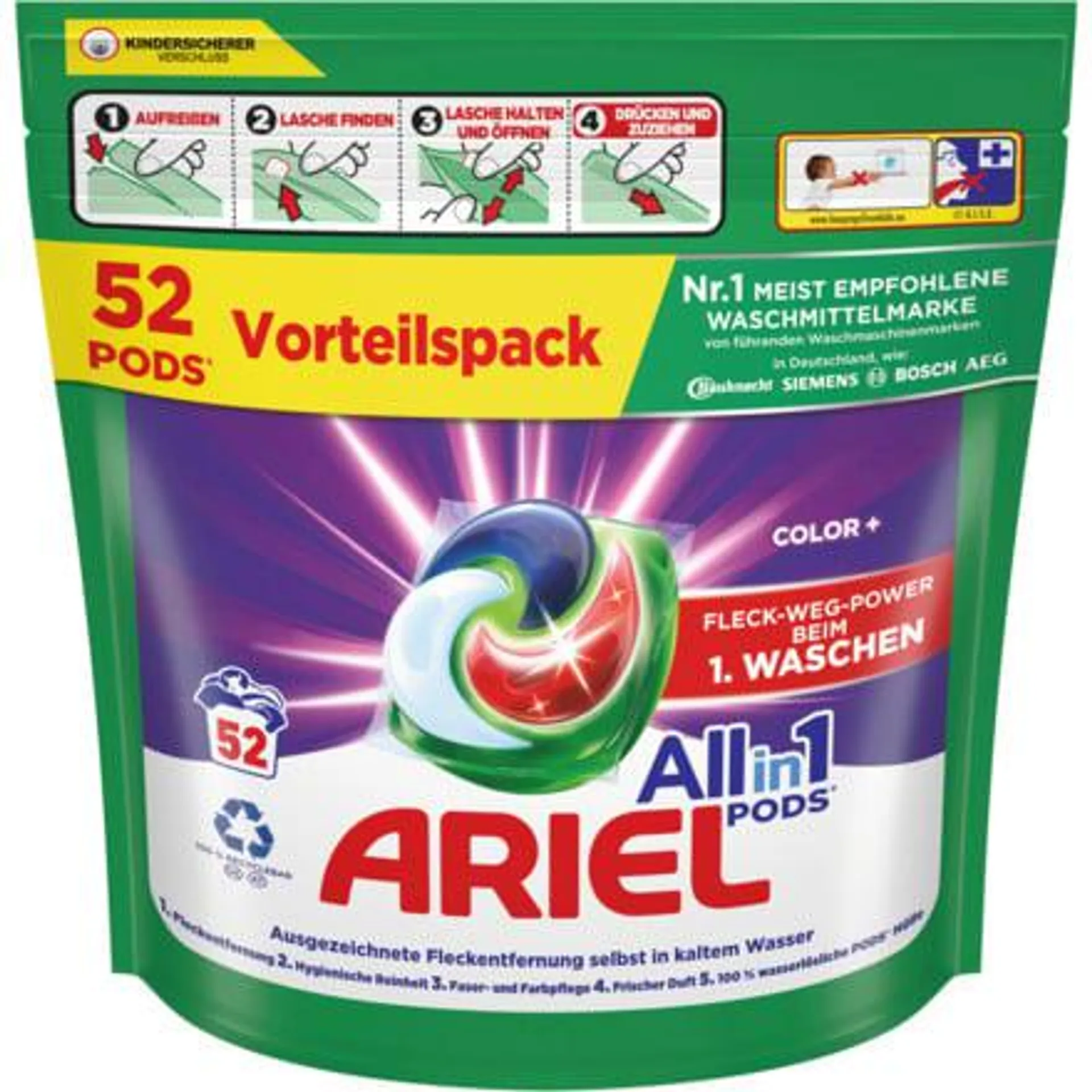 Ariel Pods All-in-1 Color 52 Waschgänge