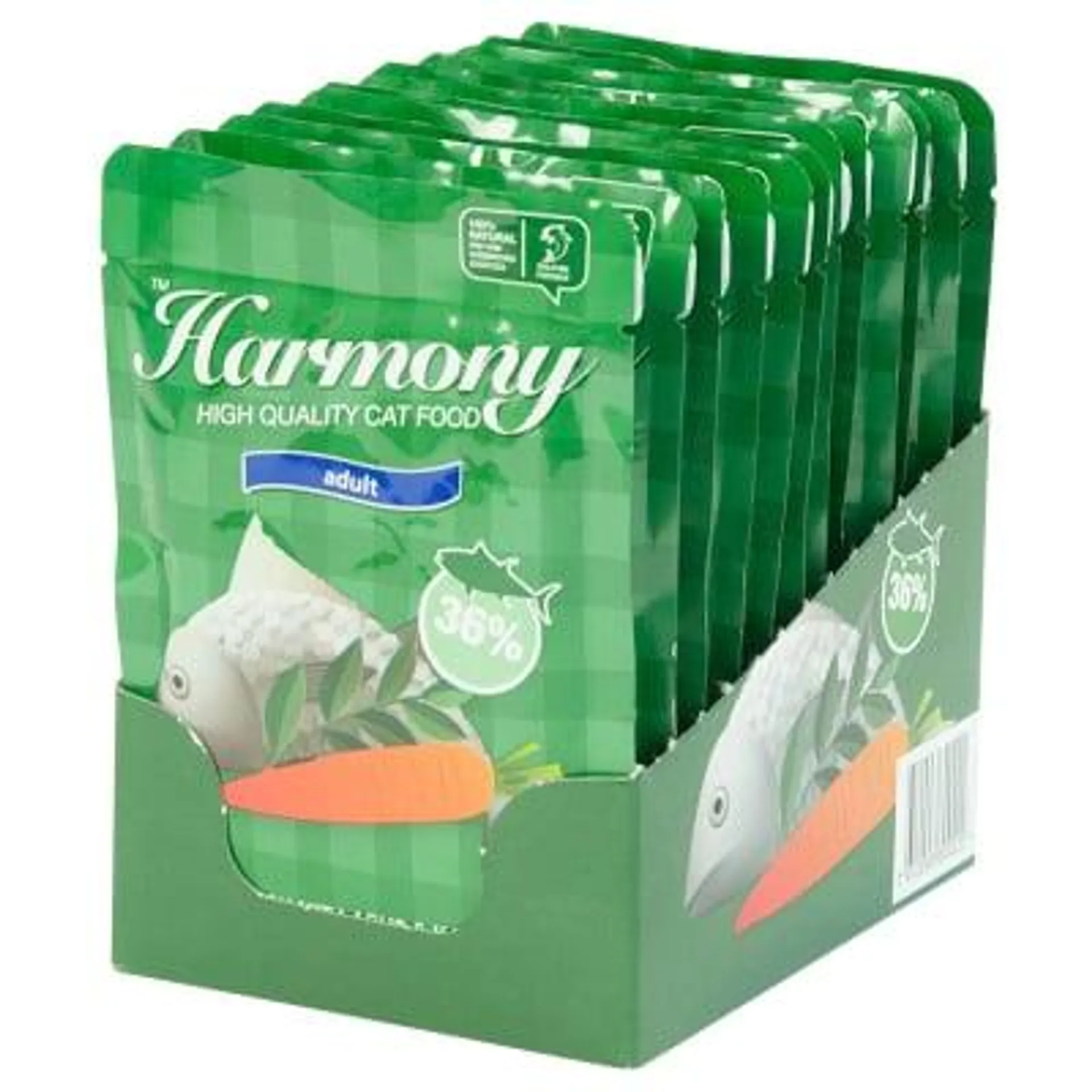 Harmony Cat Thunfisch mit Lachs & Karotten 12x80g