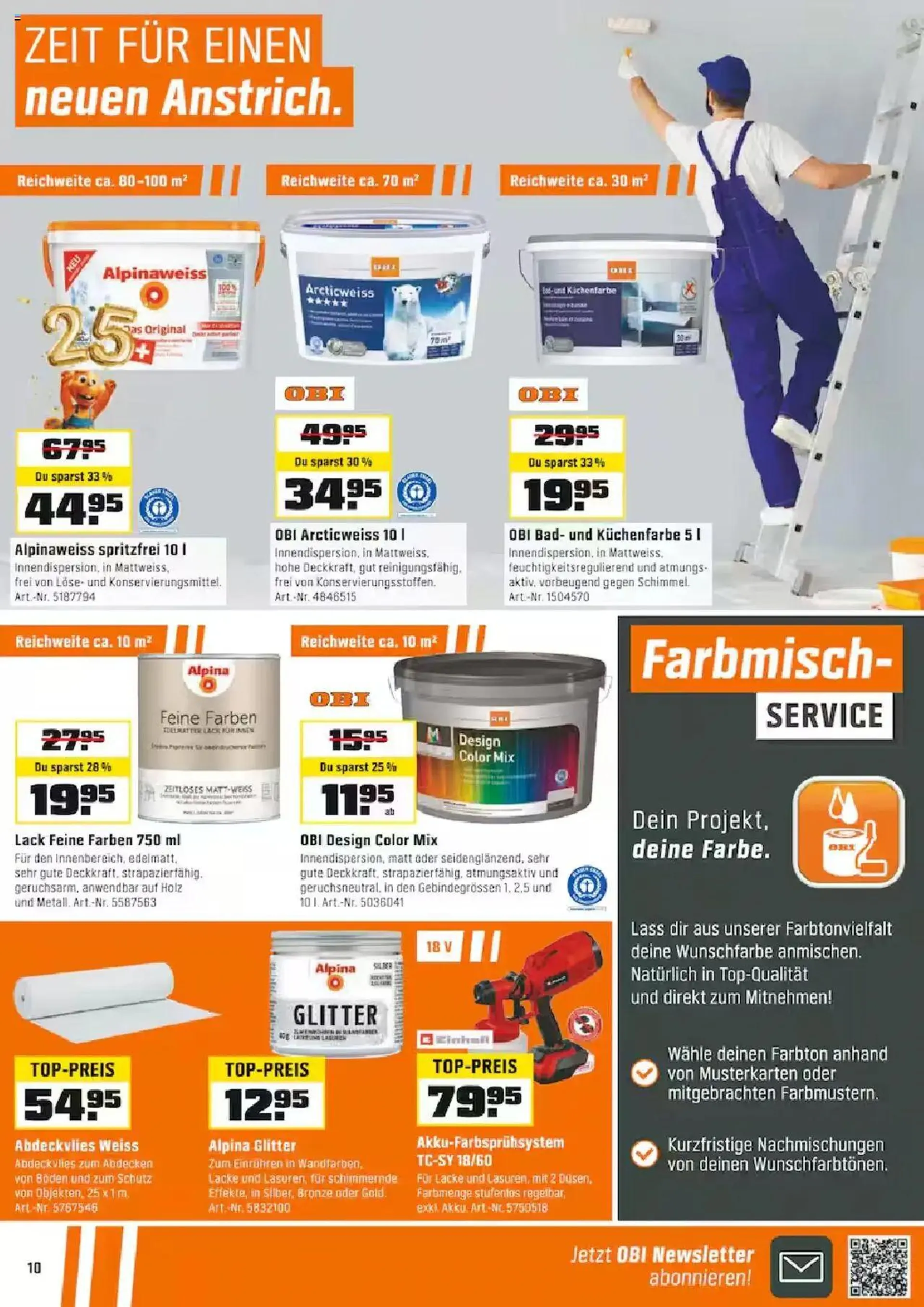 OBI Aktionen von 20. Oktober bis 9. November 2024 - Prospekt seite  10