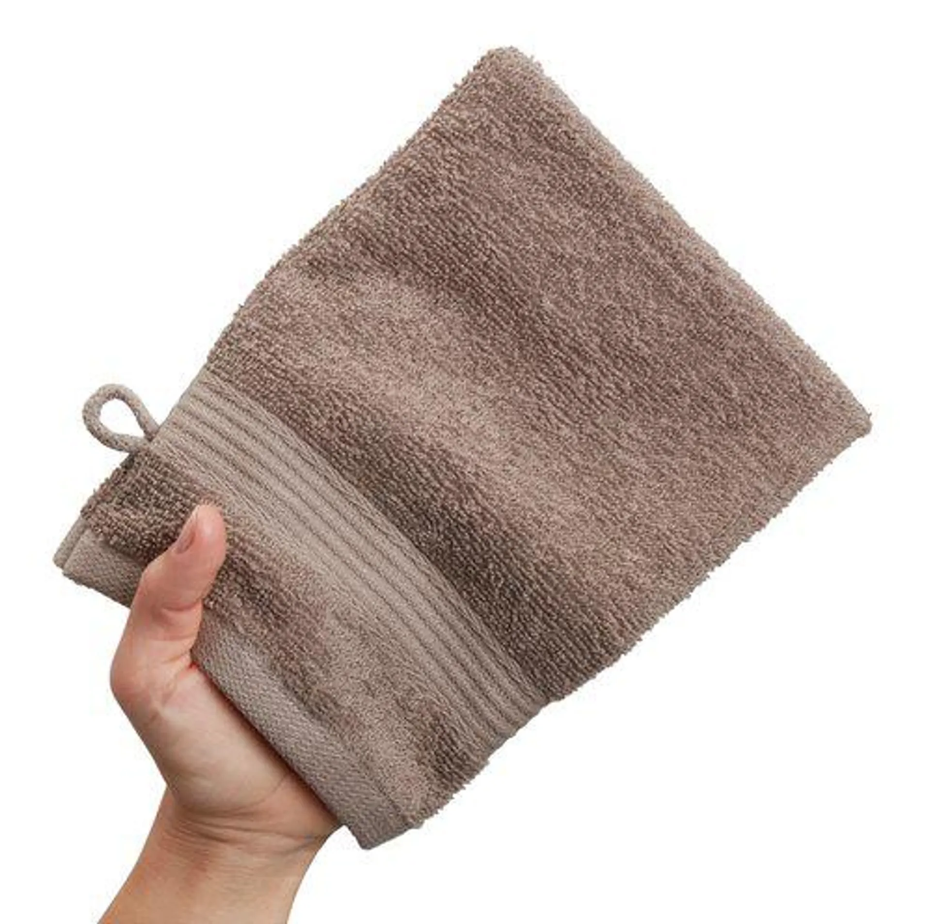 Waschhandschuh KARLSTAD 15x21cm braun KR