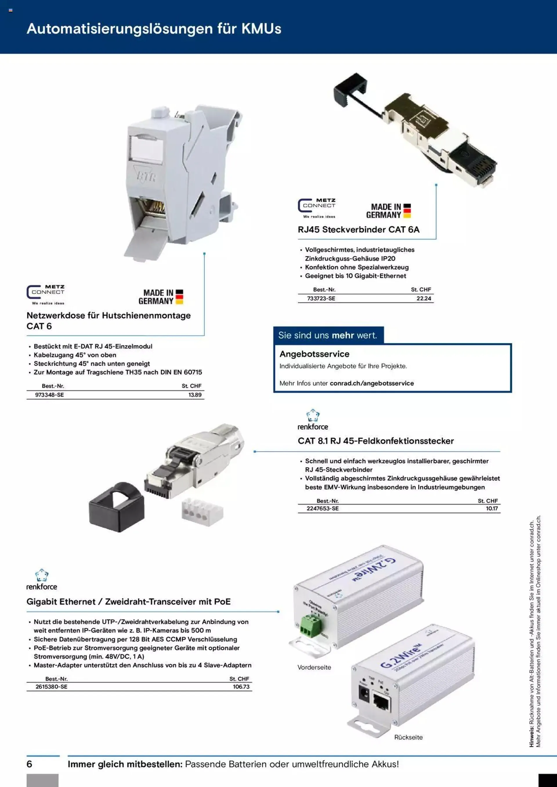 Conrad Automation und Robotik von 18. Juli bis 31. Dezember 2023 - Prospekt seite  6