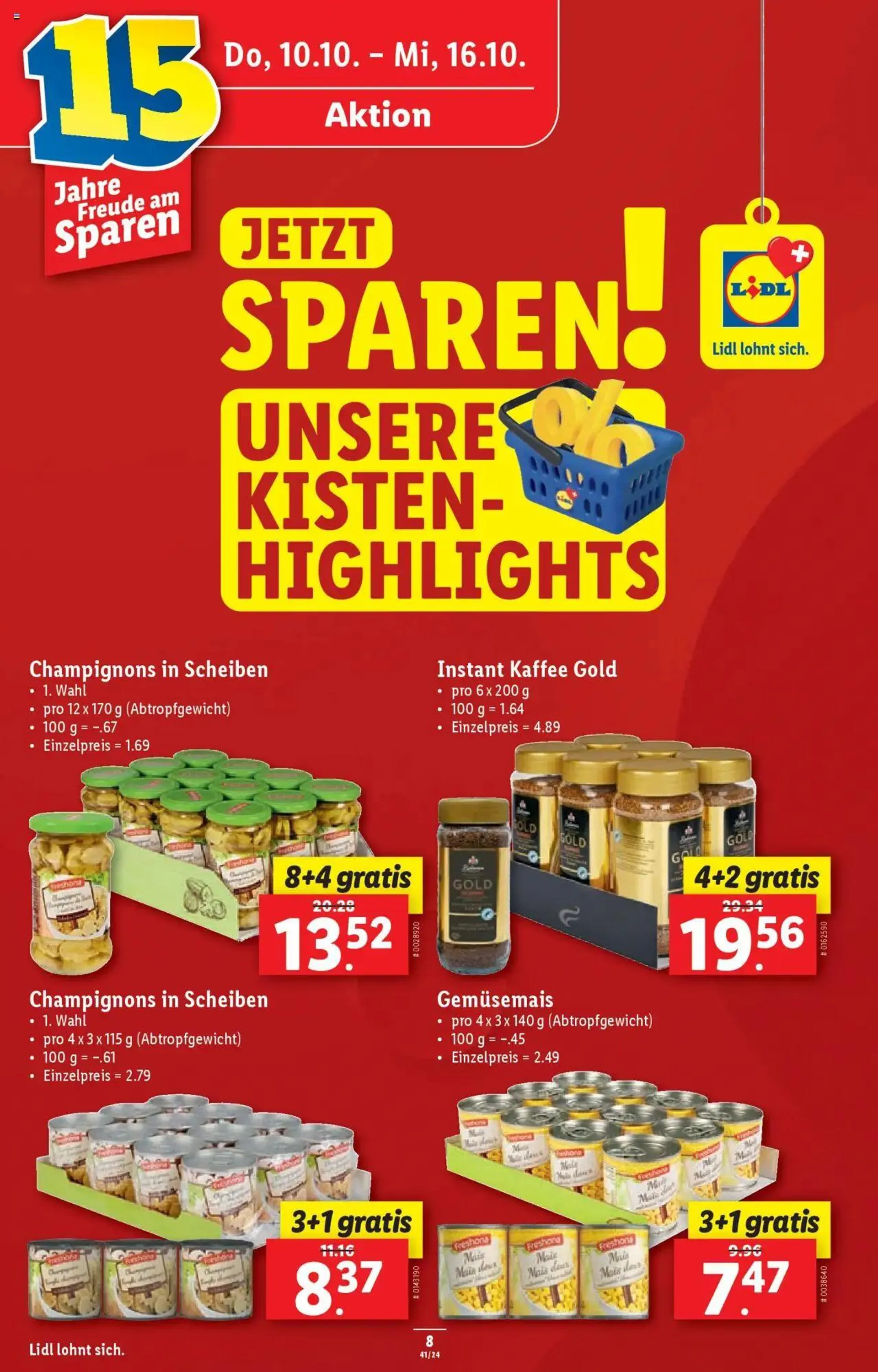 Lidl Aktionen von 10. Oktober bis 16. Oktober 2024 - Prospekt seite  8