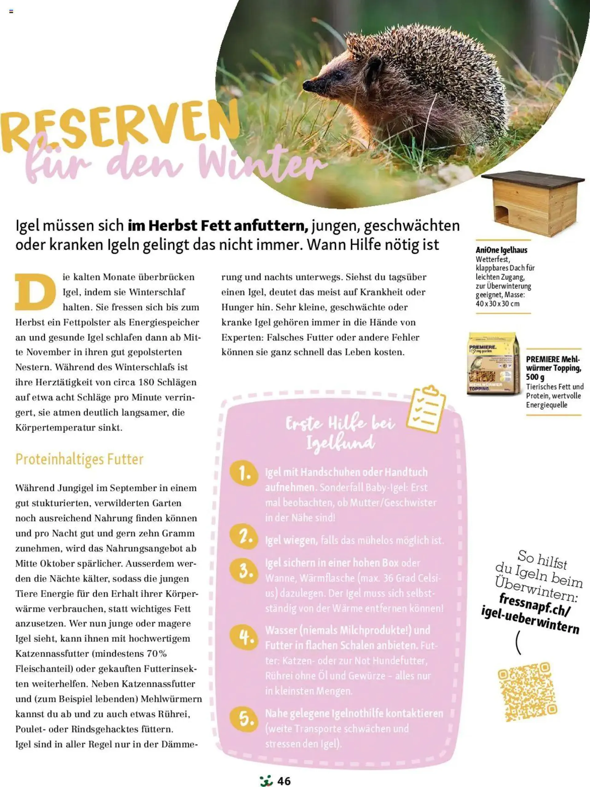 Fressnapf Magazin von 1. September bis 31. Oktober 2024 - Prospekt seite  46