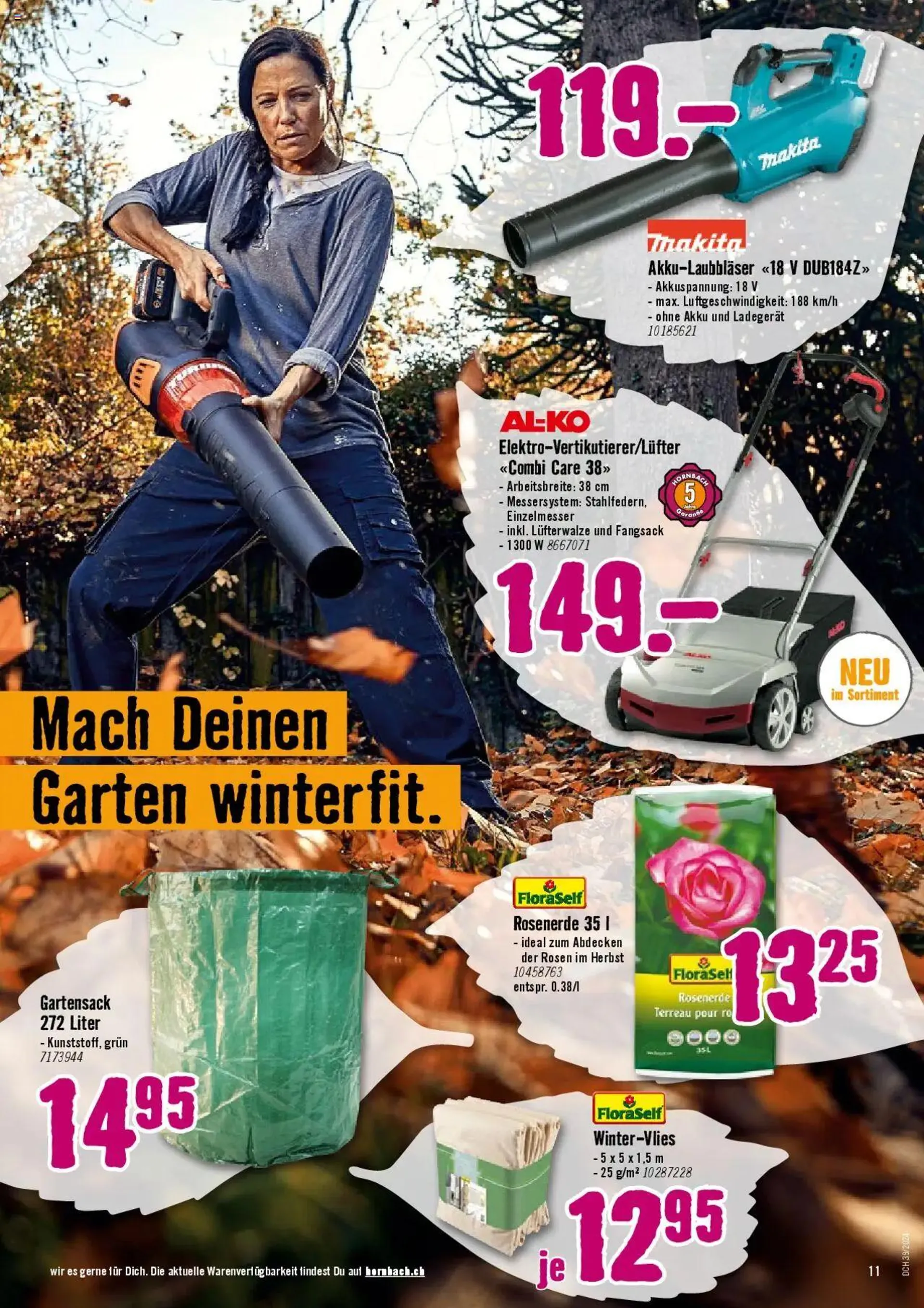 Hornbach Aktionen von 24. September bis 21. Oktober 2024 - Prospekt seite  11