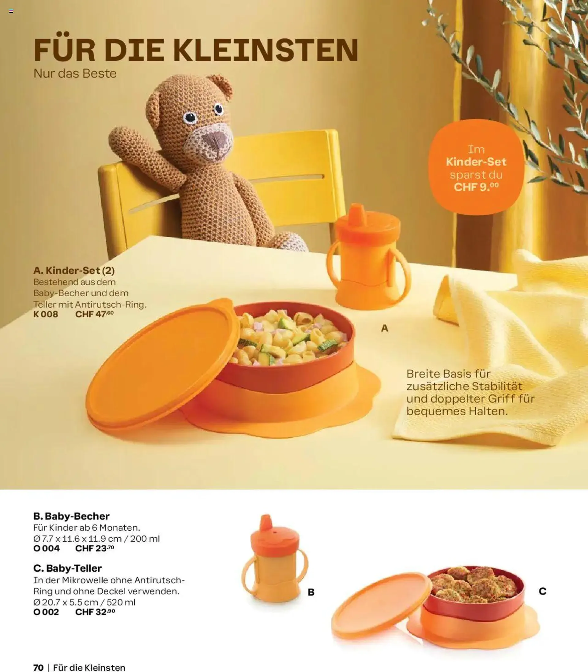Tupperware Aktionen Herbst / Winter 2024/25 von 2. September bis 31. Dezember 2024 - Prospekt seite  70
