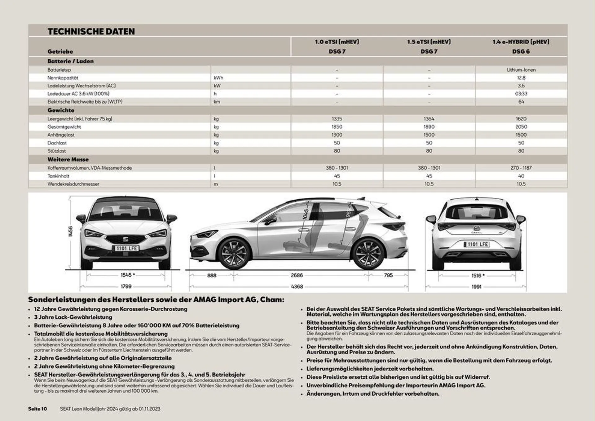 SEAT Leon von 13. November bis 31. Dezember 2024 - Prospekt seite  10