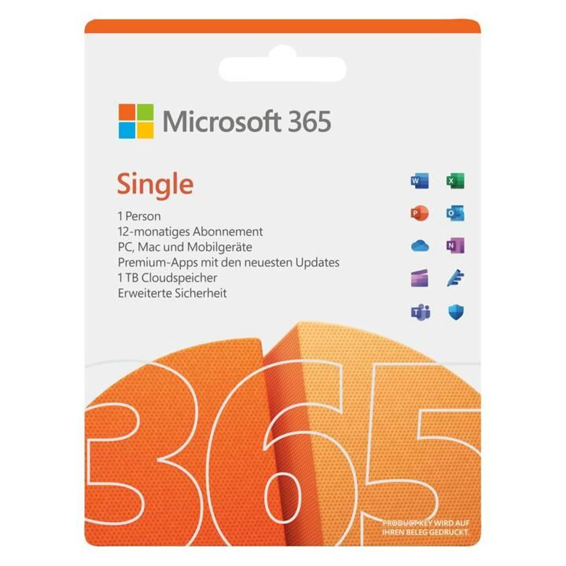 MICROSOFT 365 Single (Jahreslizenz, 1x, 12 Monate, Deutsch)