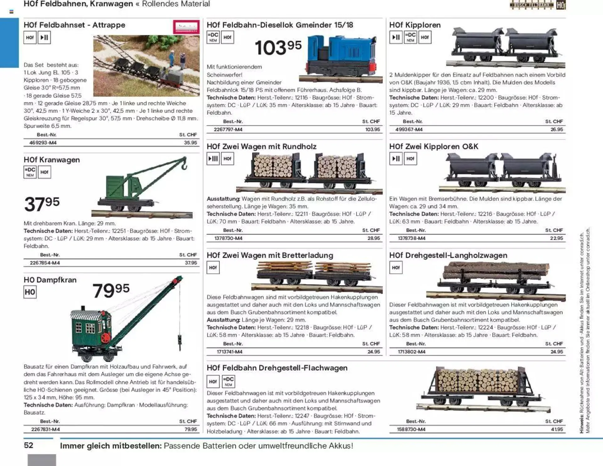 Conrad Modellbahn Katalog 2023/24 von 5. September bis 31. Dezember 2023 - Prospekt seite  54