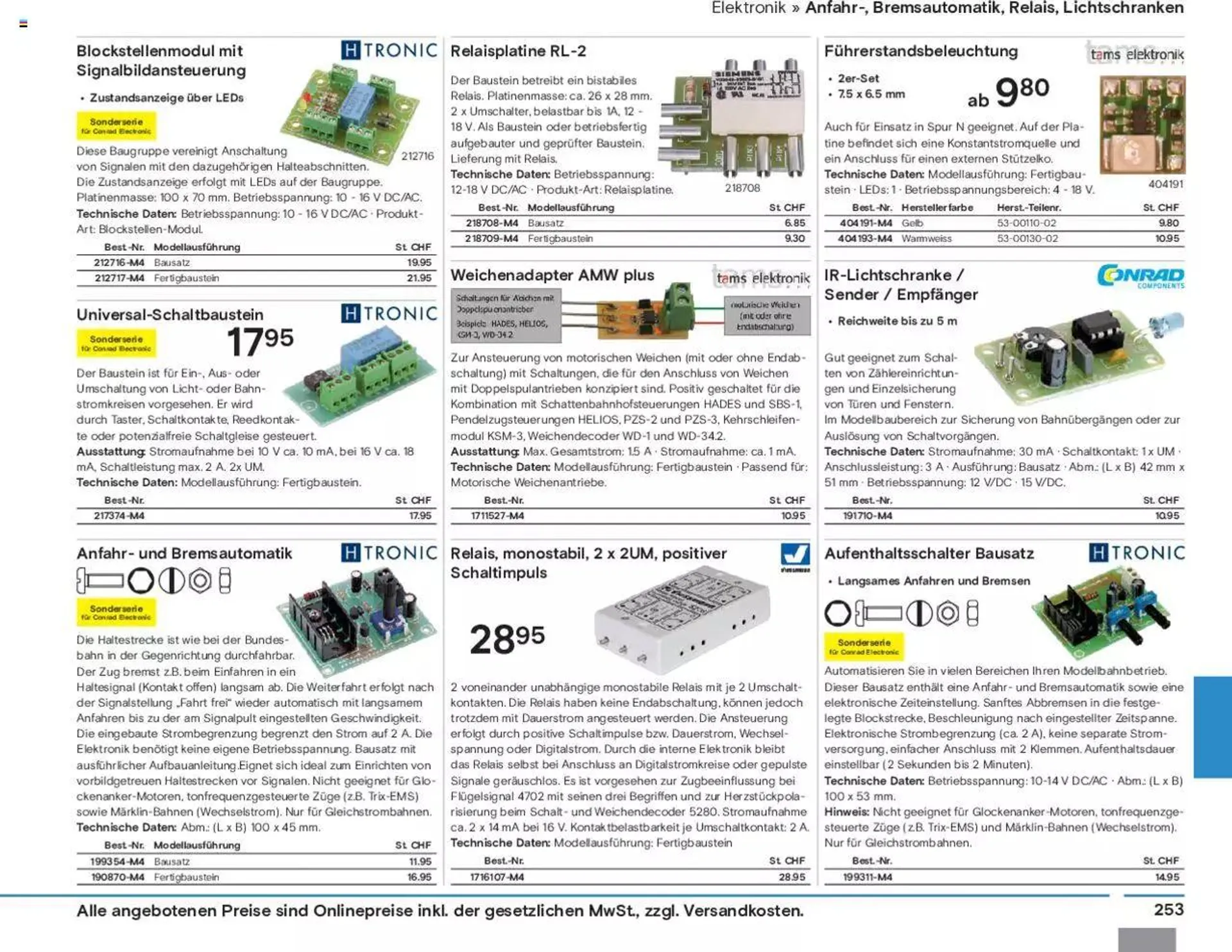 Conrad Modellbahn Katalog 2023/24 von 5. September bis 31. Dezember 2023 - Prospekt seite  255