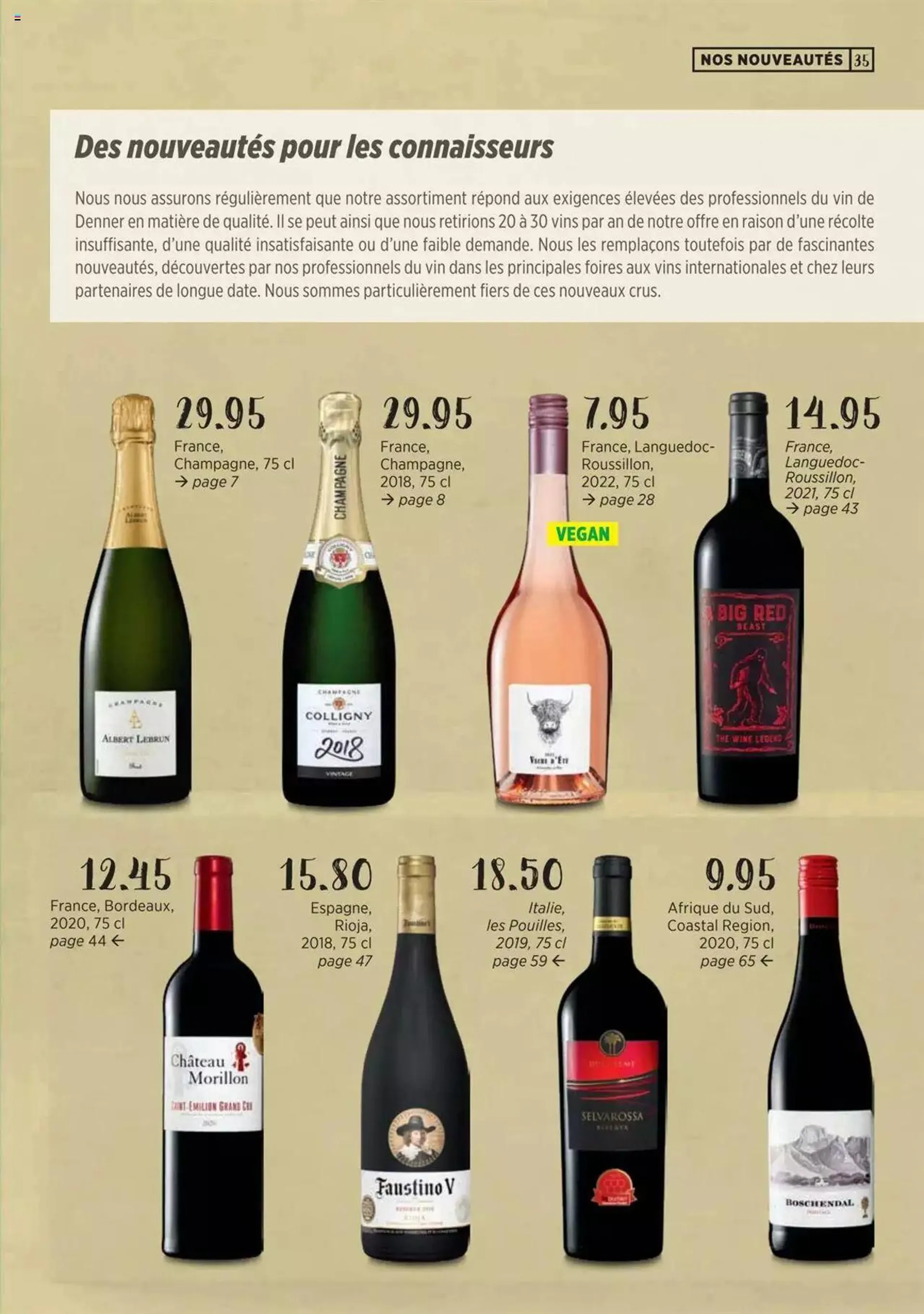 Denner Guide des vins 2023 /2024 FR von 11. September bis 31. Dezember 2024 - Prospekt seite  35