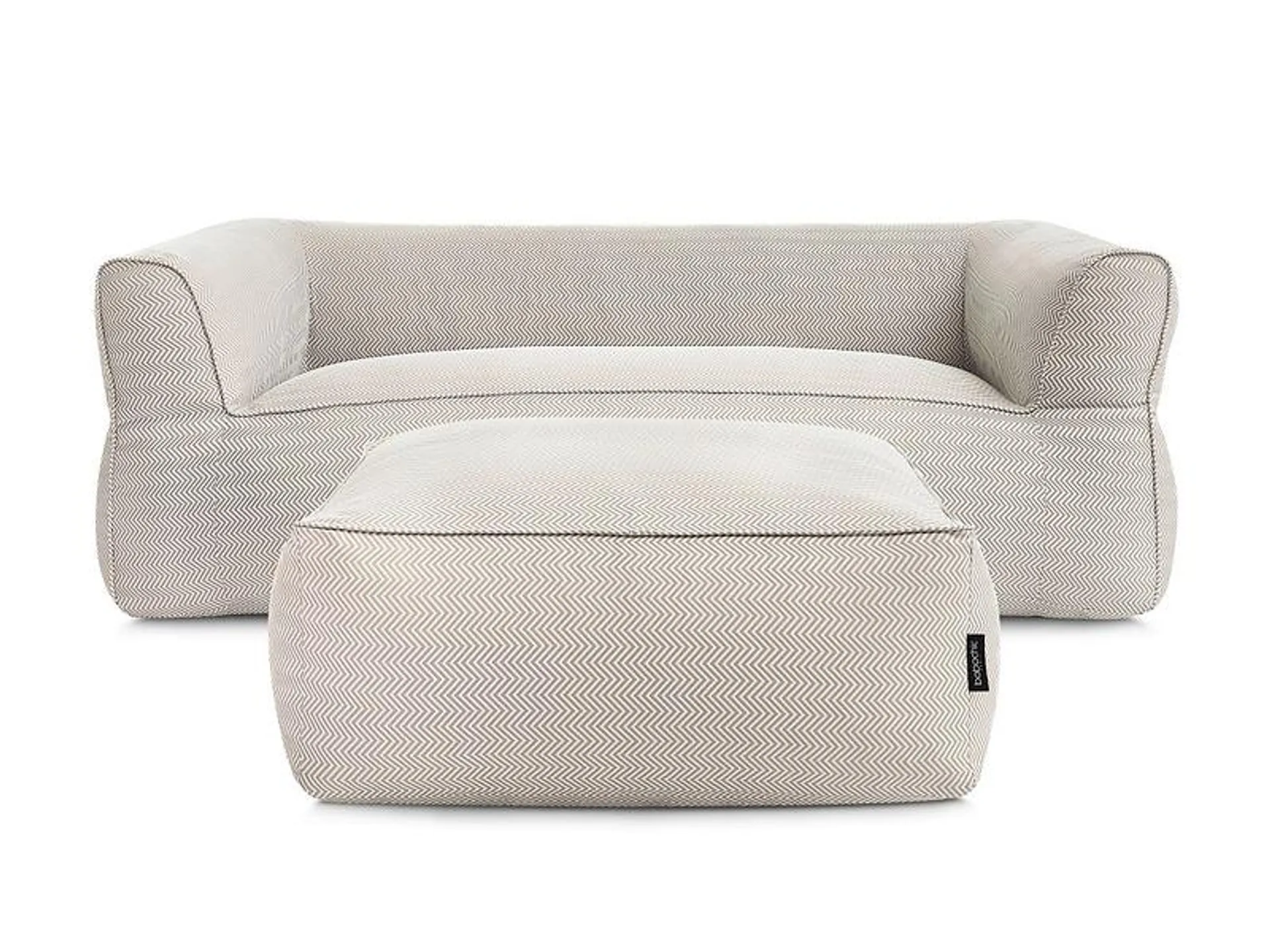 3er Gartensofa mit Hocker BOBOCHIC NOUR