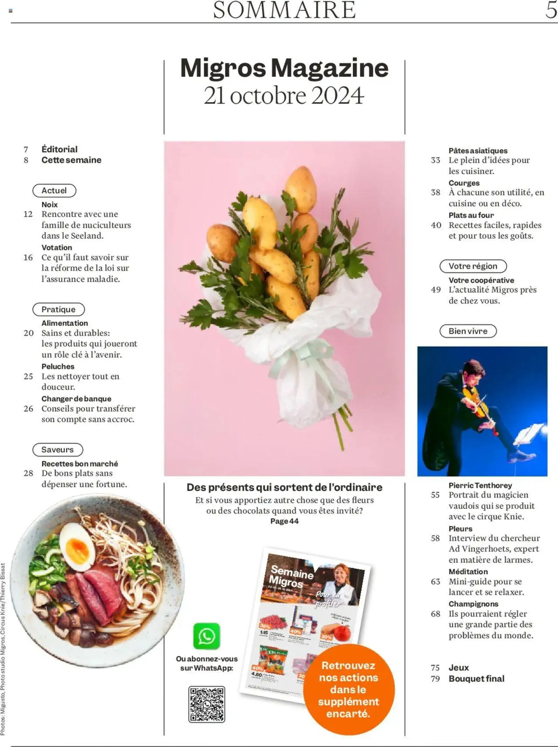 Migros Magazin FR von 21. Oktober bis 27. Oktober 2024 - Prospekt seite  5