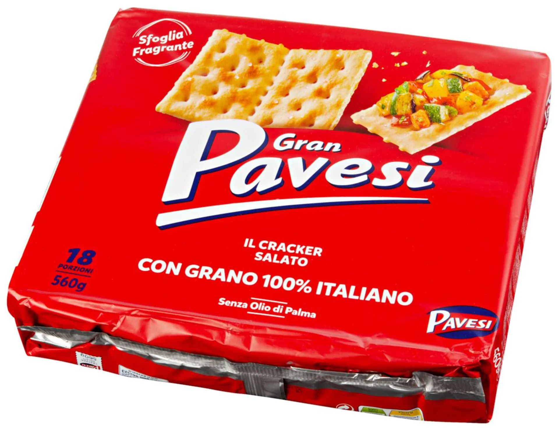 Gran Pavesi Cracker mit Salzkörner