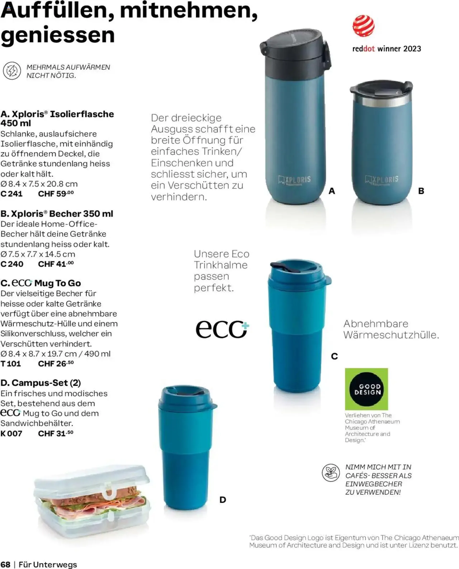 Tupperware Aktionen Herbst / Winter 2024/25 von 2. September bis 31. Dezember 2024 - Prospekt seite  68