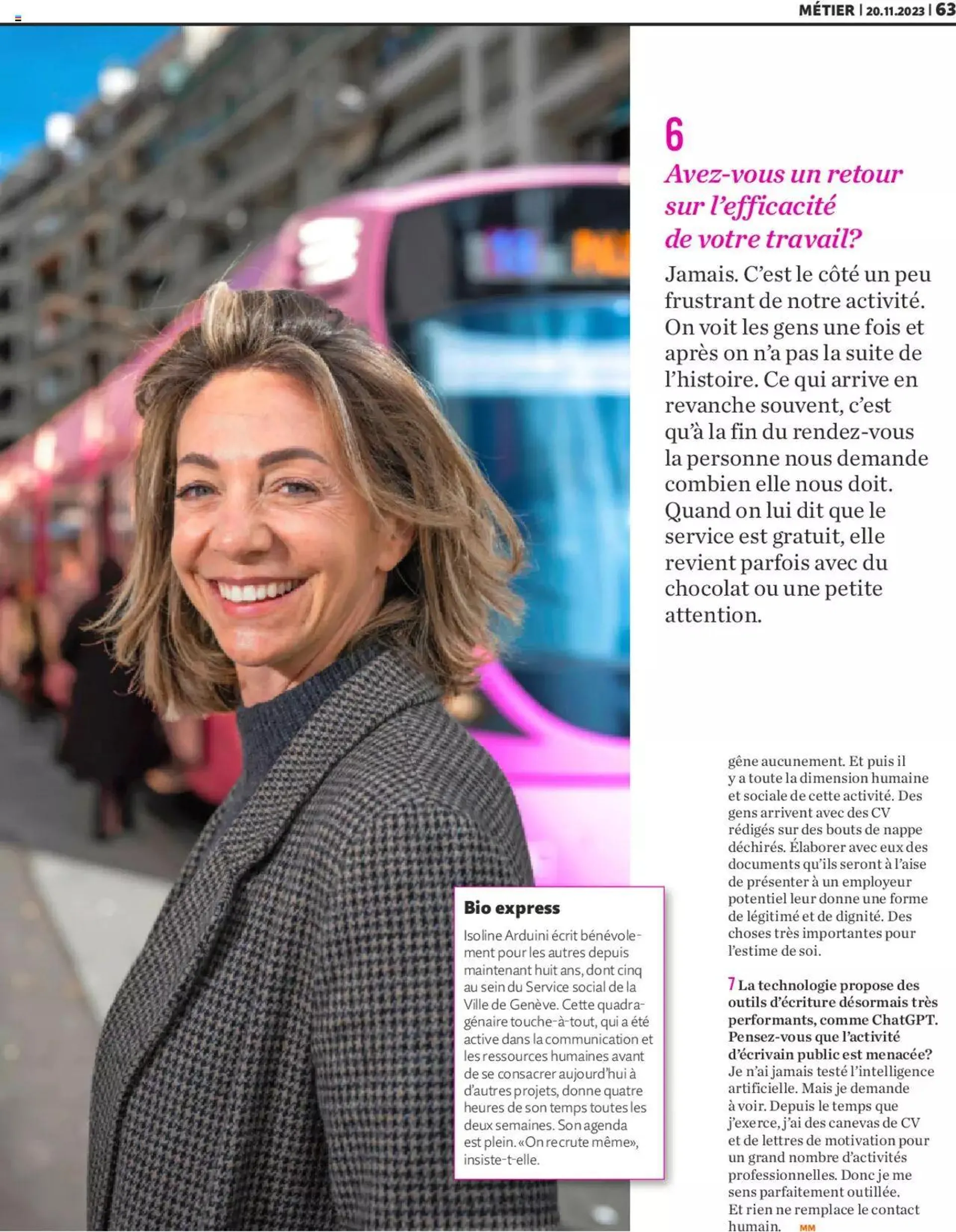 Migros Magazin FR von 20. November bis 31. Dezember 2023 - Prospekt seite  63