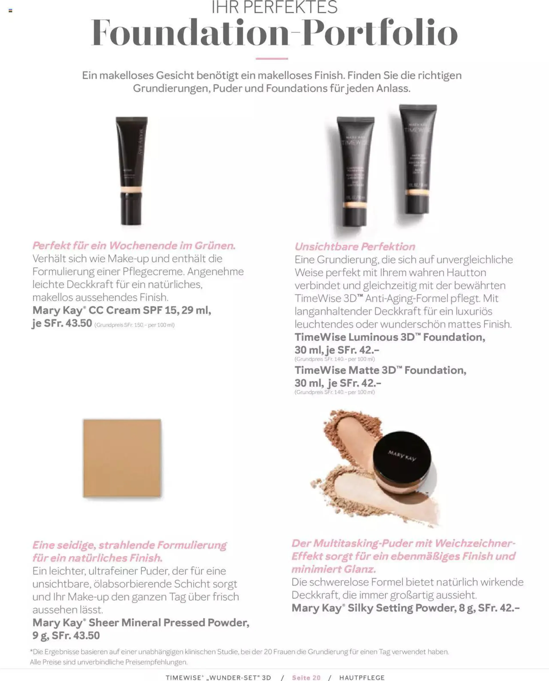 Mary Kay - Timewise Wunder-Set von 20. Oktober bis 31. Dezember 2023 - Prospekt seite  20
