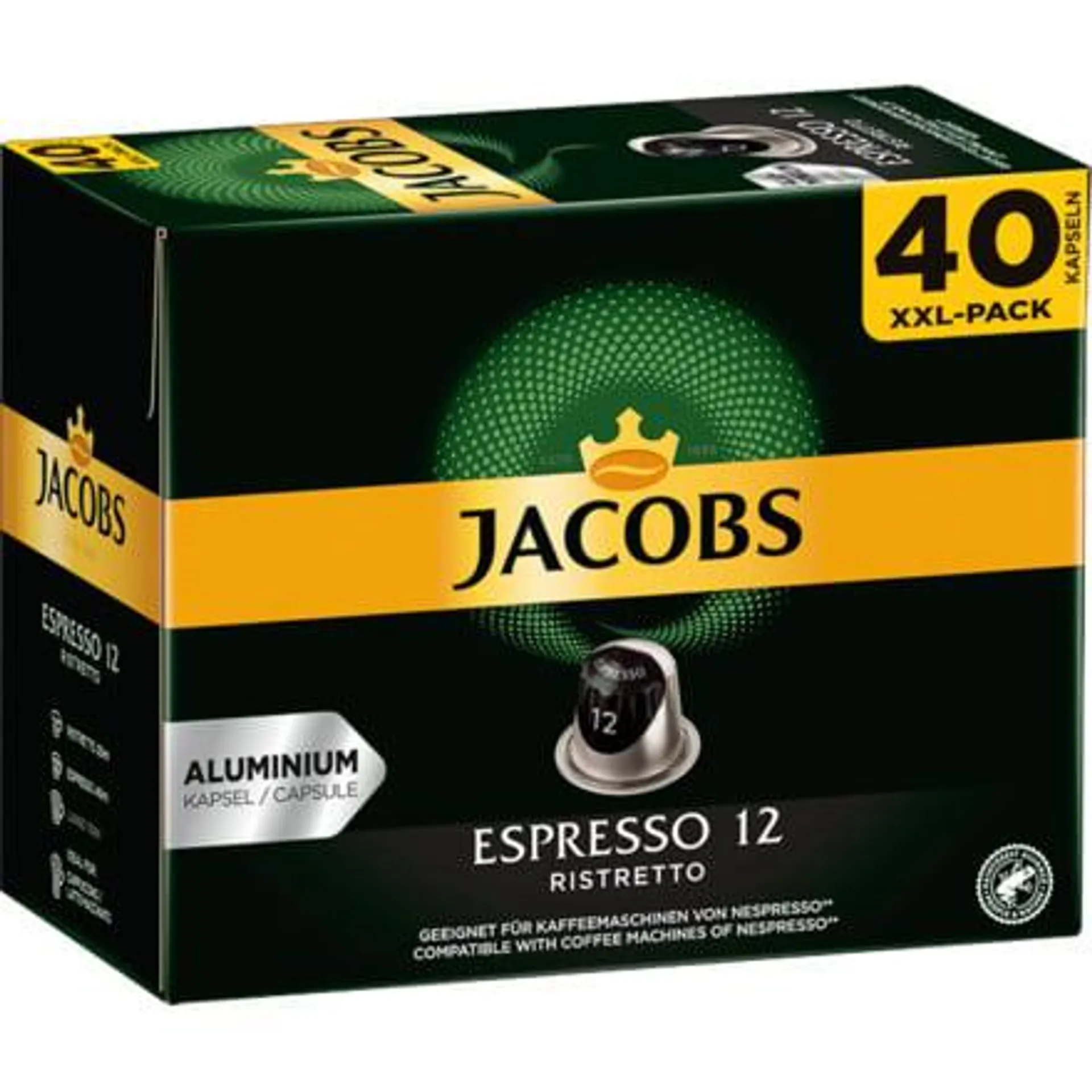 Jacobs Espresso 12 Ristretto 40 Kapseln