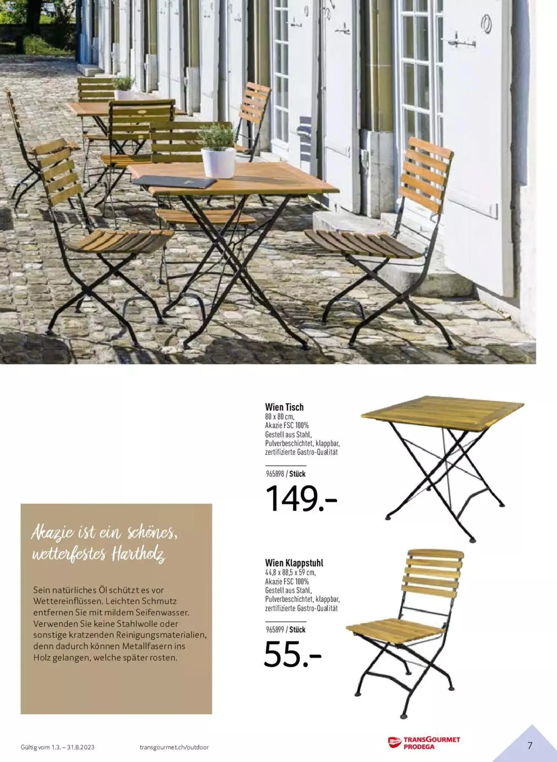 Prodega outdoor 2023 von 1. März bis 31. August 2023 - Prospekt seite  7