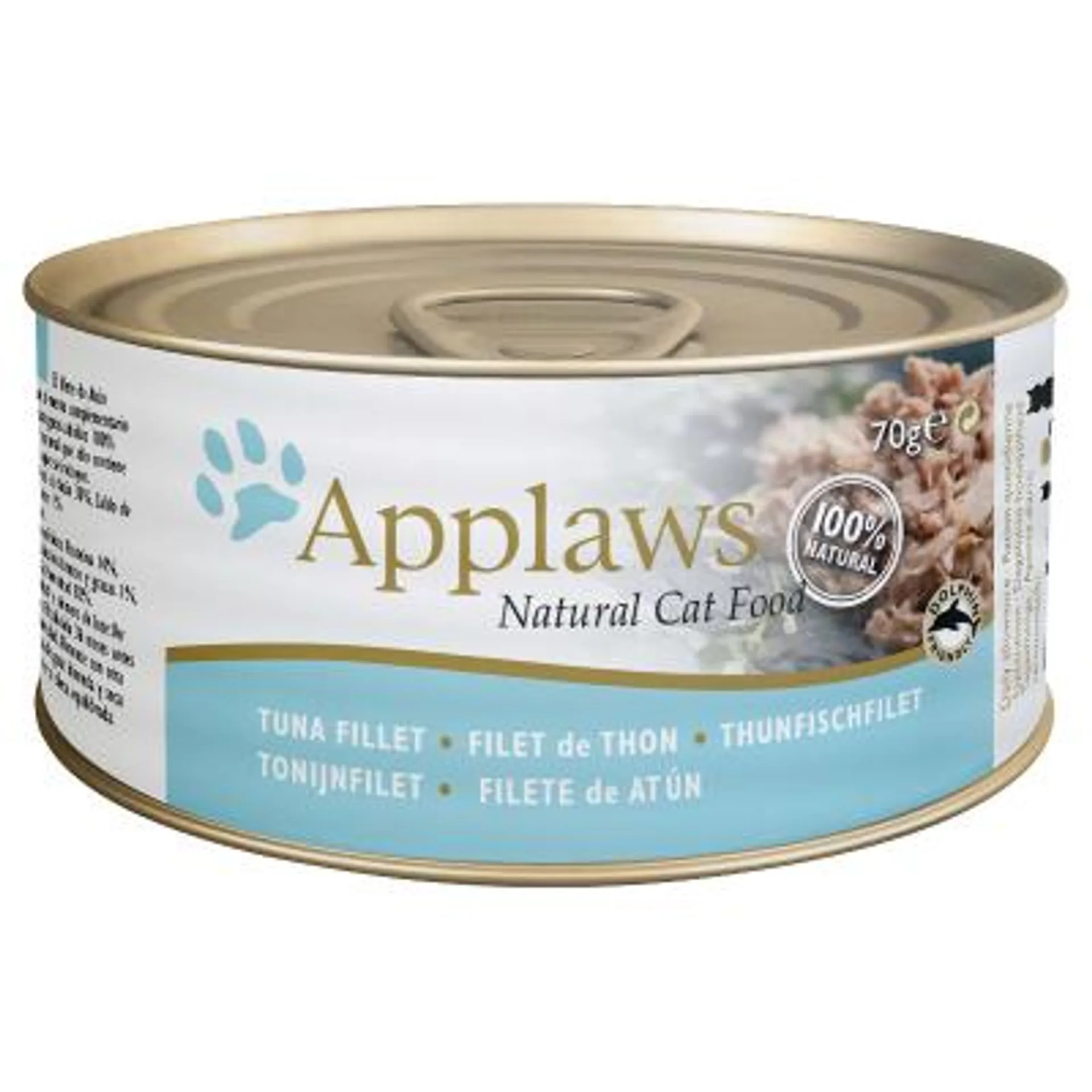 Applaws Tin Tuna Fillet 24x70g