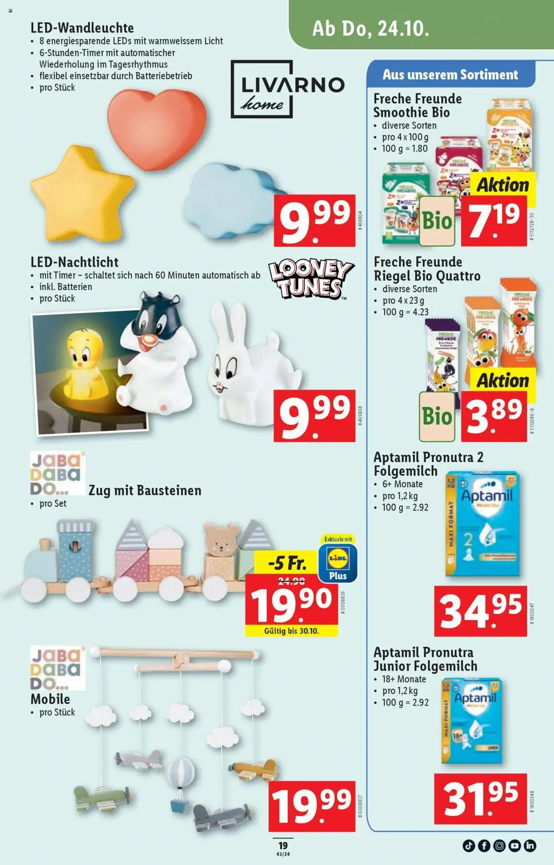 Lidl Aktionen von 24. Oktober bis 30. Oktober 2024 - Prospekt seite  19