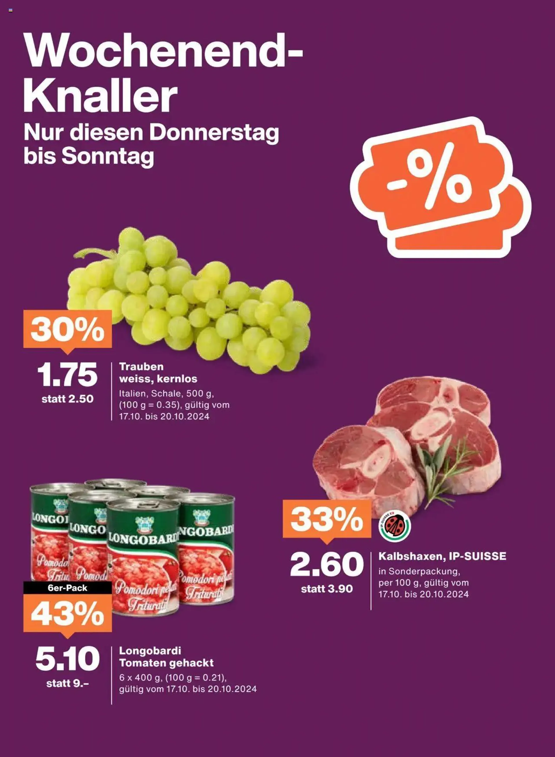 Migros Aktionen von 15. Oktober bis 21. Oktober 2024 - Prospekt seite  20