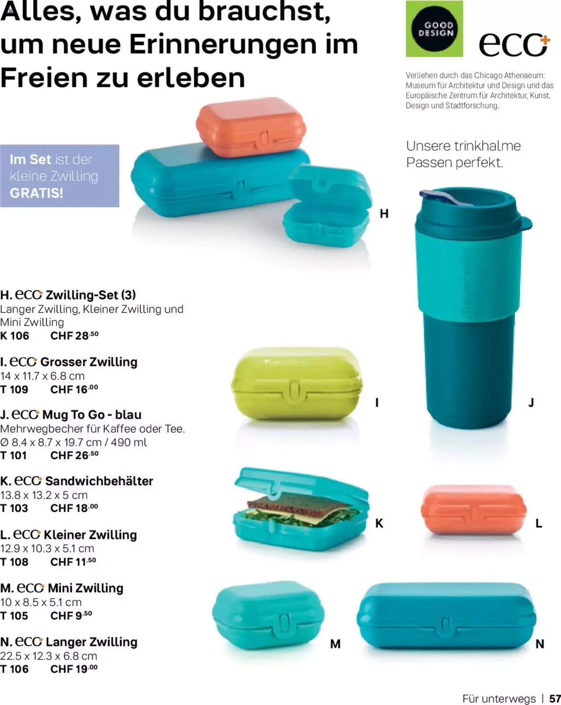 Tupperware Aktionen Herbst / Winter 2023 von 1. November bis 31. Dezember 2023 - Prospekt seite  57