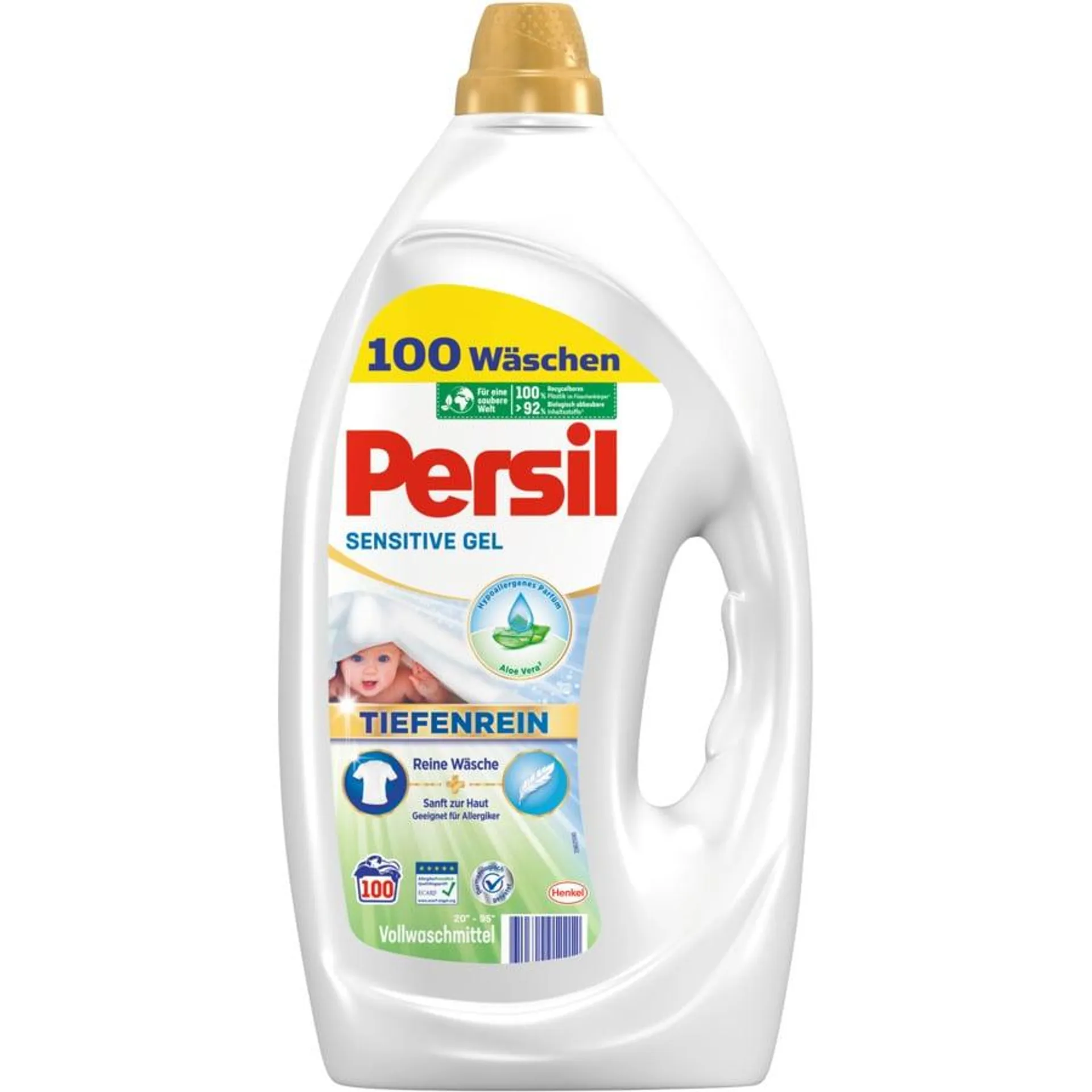 Persil Flüssigwaschmittel Gel Sensitive 100 Waschgänge