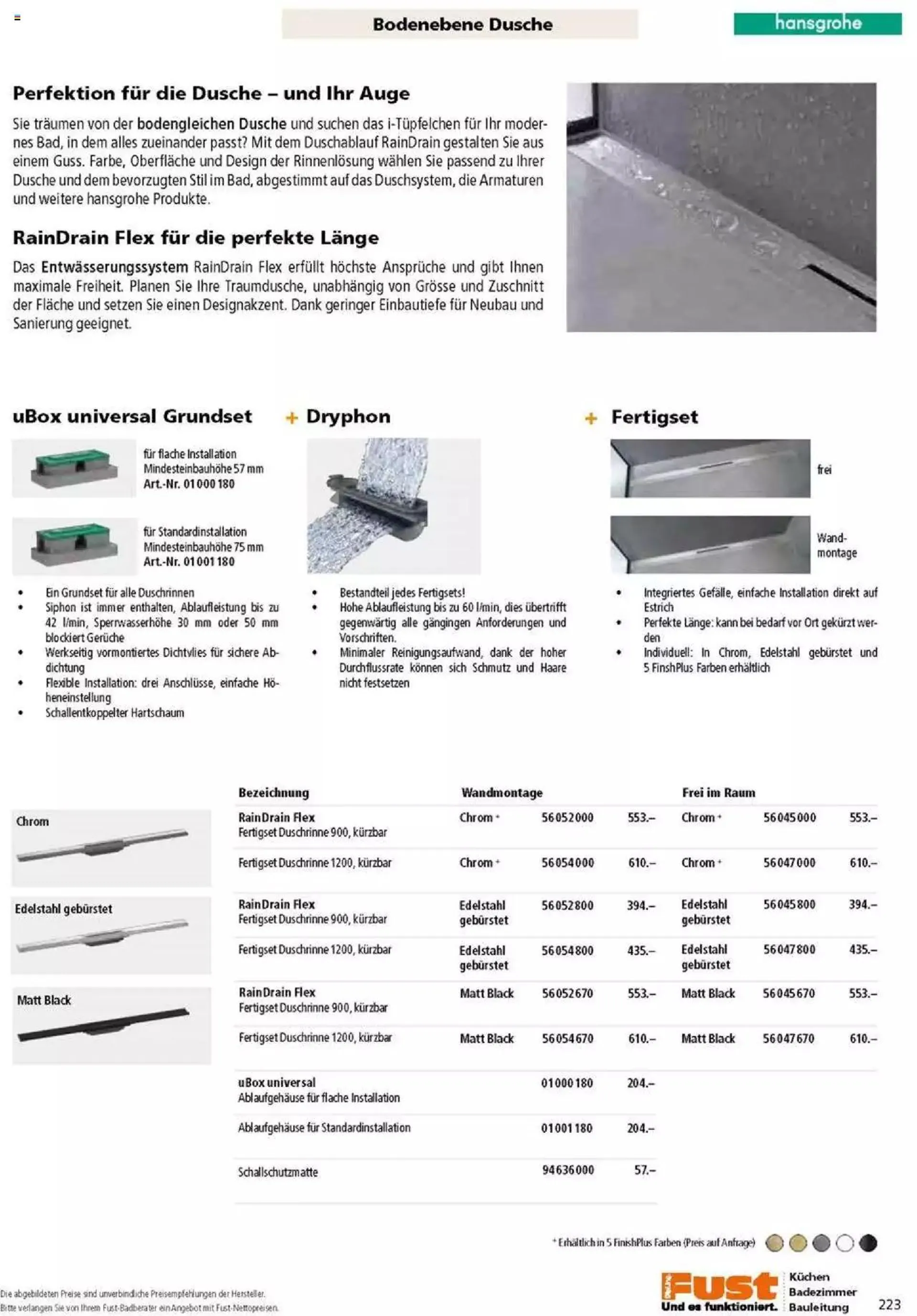 Fust Badezimmermagazin von 17. April bis 31. Dezember 2023 - Prospekt seite  223