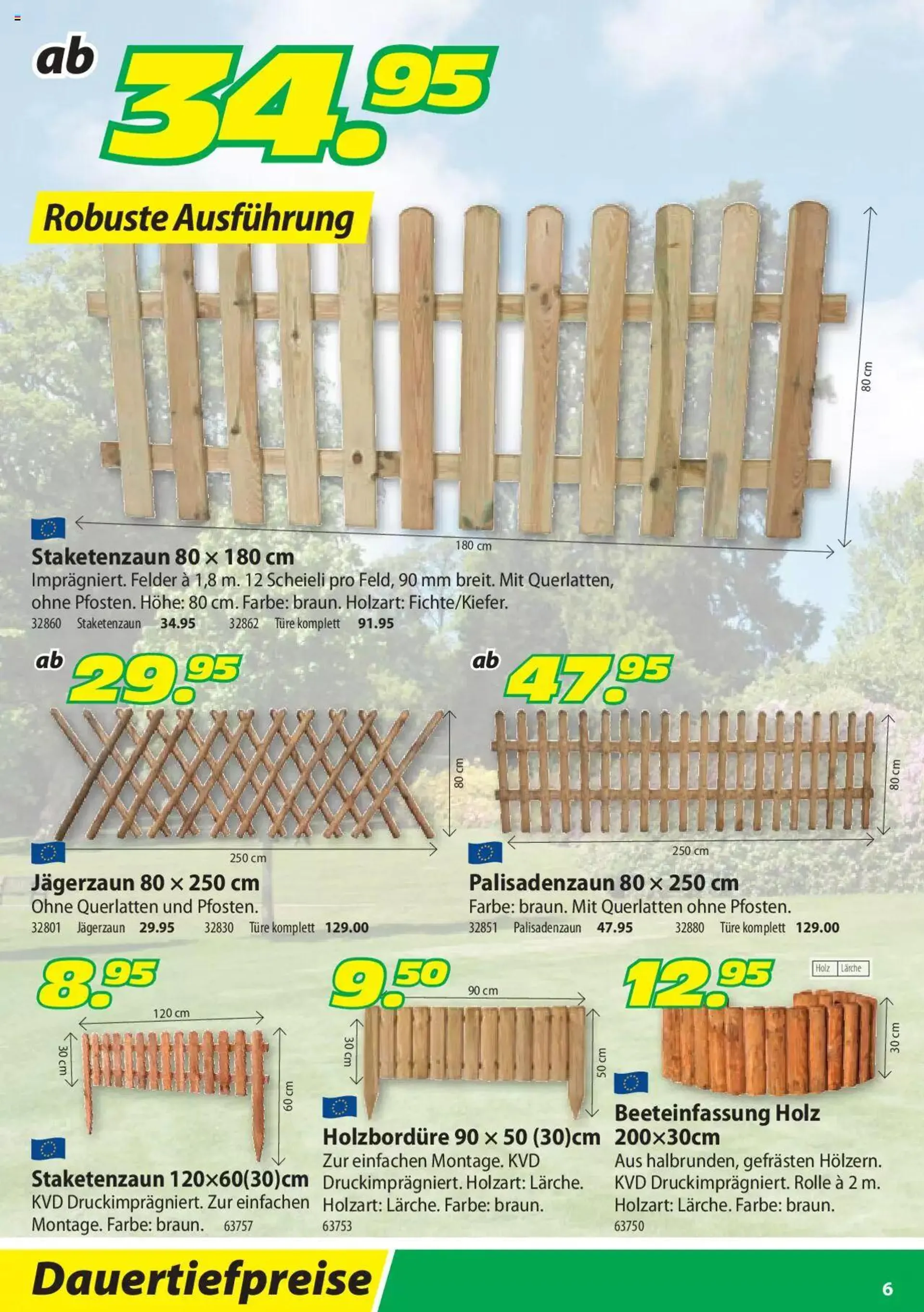 Landi - Gartenhäuser und Gartenholz 2022 von 30. März bis 31. Dezember 2023 - Prospekt seite  6