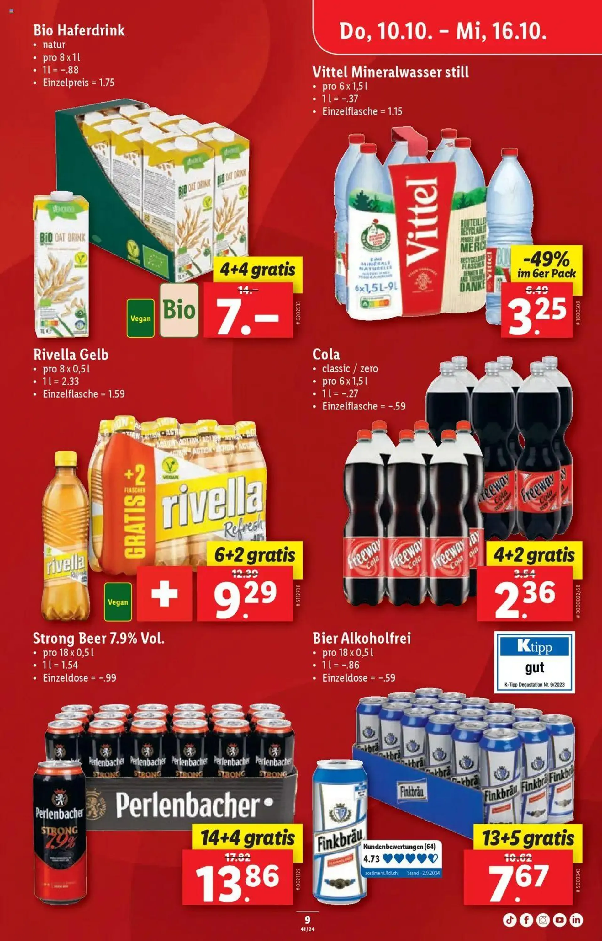 Lidl Aktionen von 10. Oktober bis 16. Oktober 2024 - Prospekt seite  9