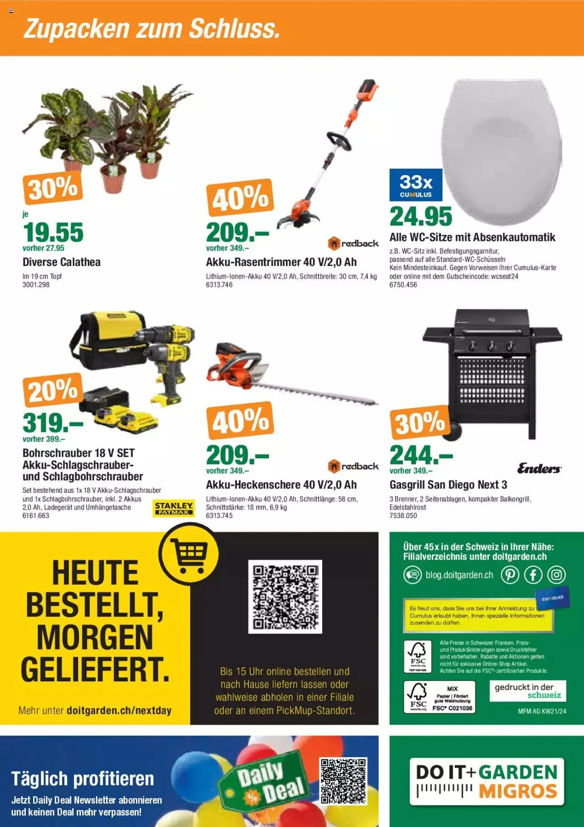 DO IT+GARDEN MIGROS Aktionen von 21. Mai bis 3. Juni 2024 - Prospekt seite  24