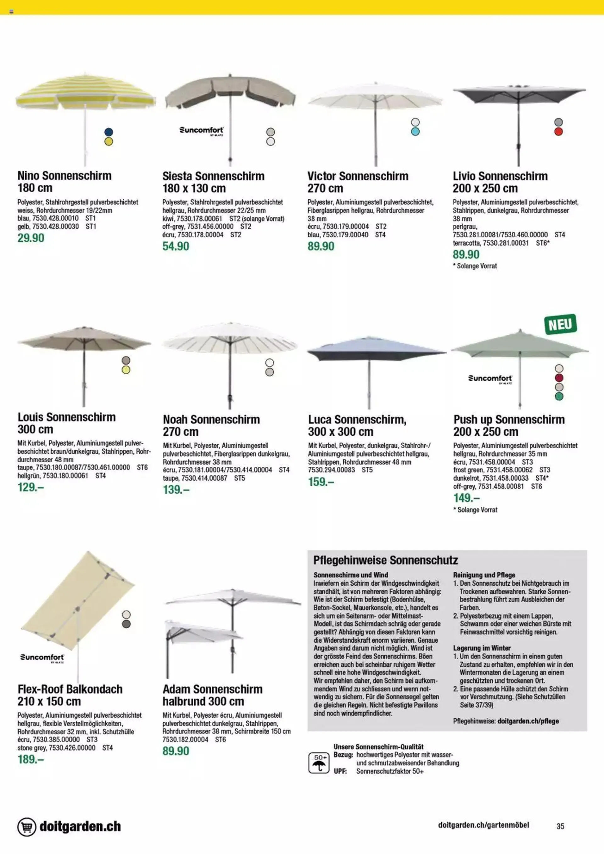DO IT+GARDEN MIGROS - Gartenmoebel von 9. Februar bis 31. Dezember 2023 - Prospekt seite  35