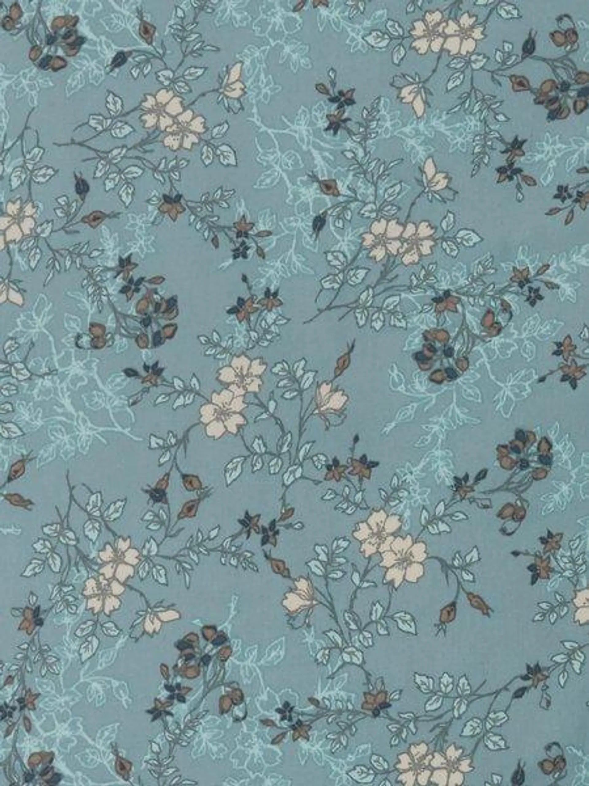 Satin-Bettwäsche EBBA 160x210 blau