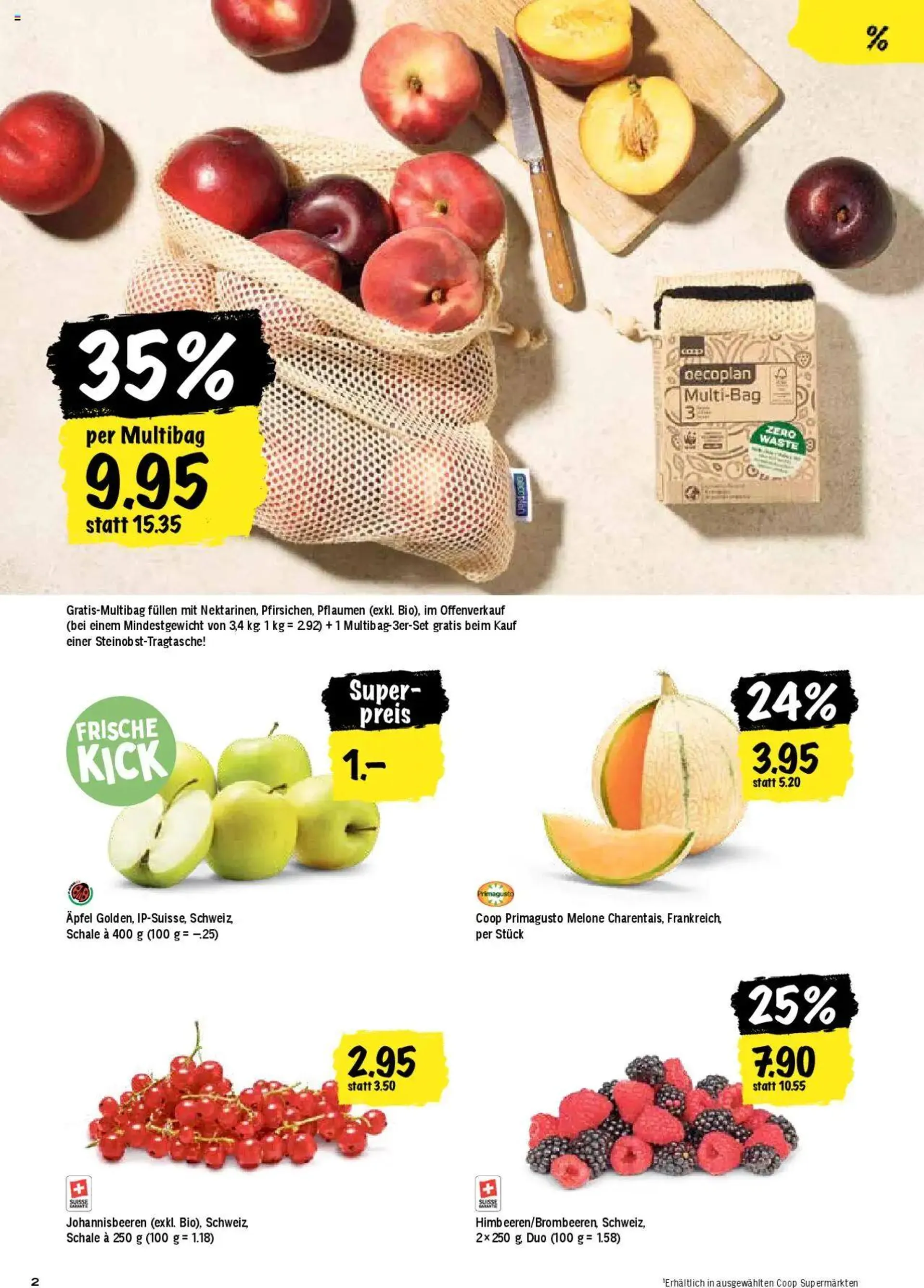 Coop Aktionen von 6. August bis 11. August 2024 - Prospekt seite  2