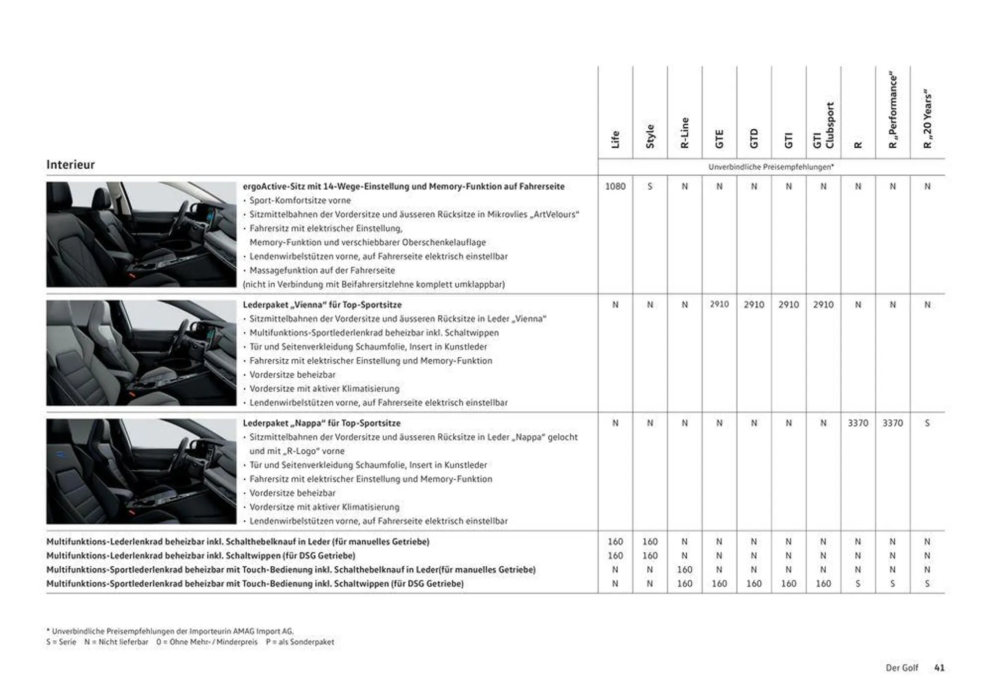 Der Golf von 16. Januar bis 31. Dezember 2024 - Prospekt seite  41