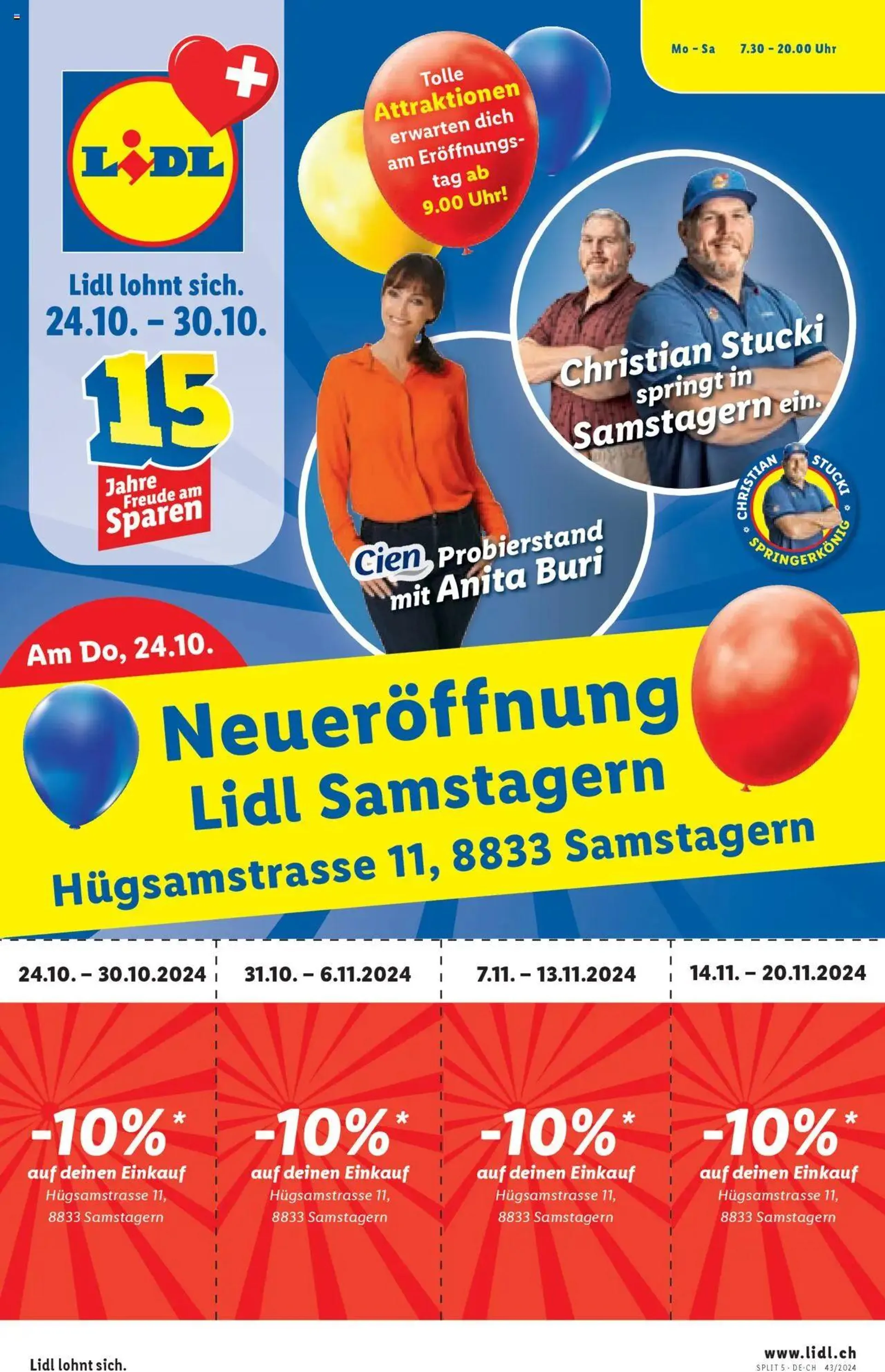 Lidl Aktionen Neueröffnung Samstagern - 0