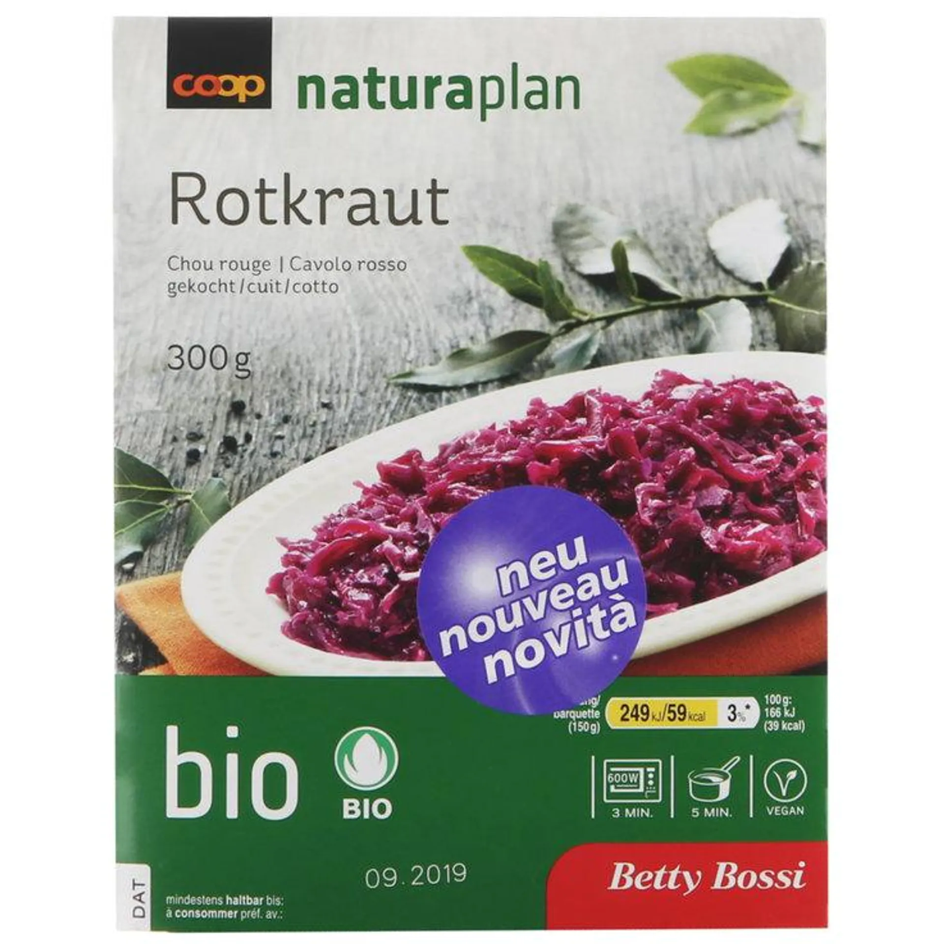 Betty Bossi Naturaplan Bio Rotkraut gekocht