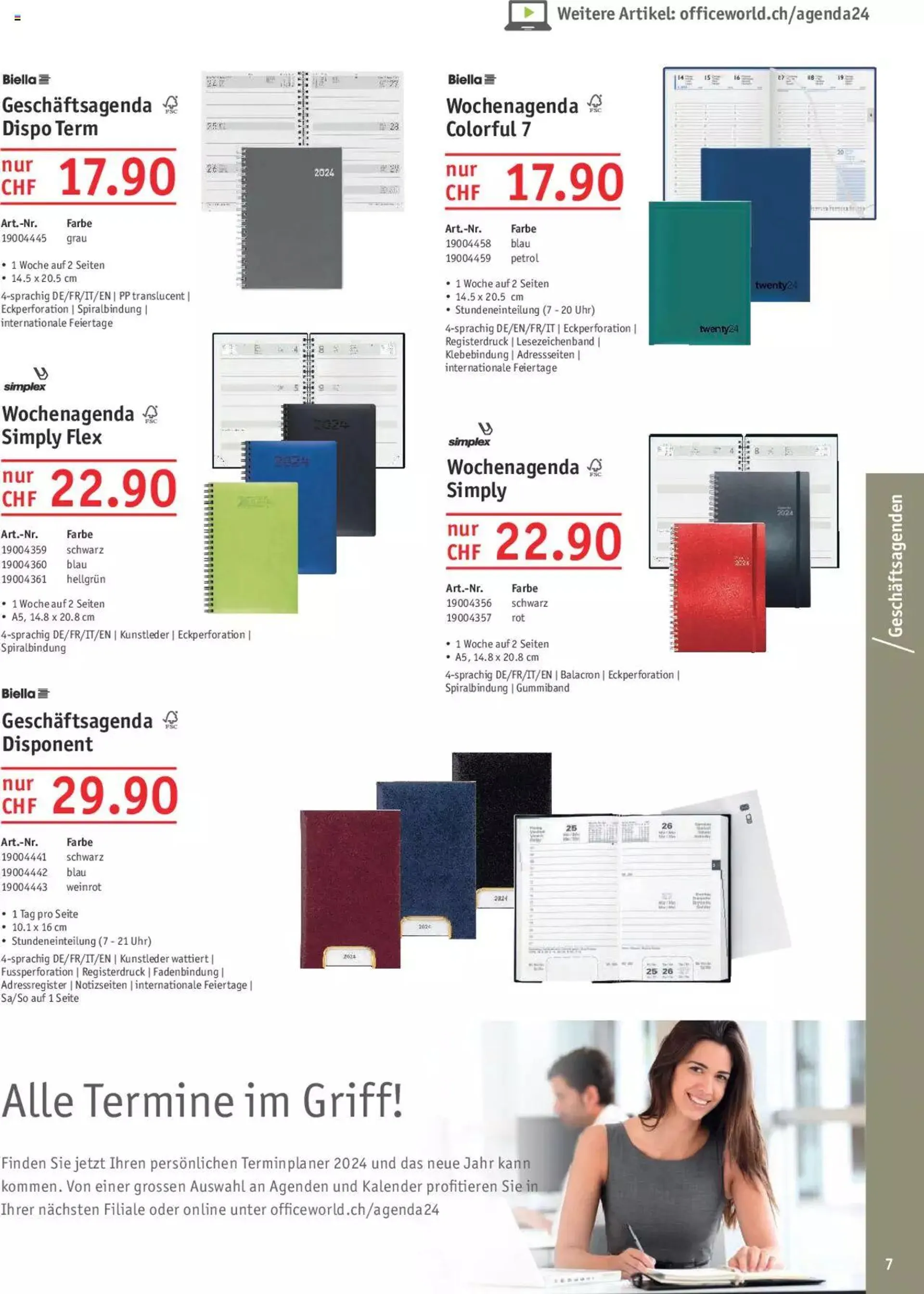 Office World Aktionen Agenden & Kalender von 27. September bis 31. Dezember 2023 - Prospekt seite  7