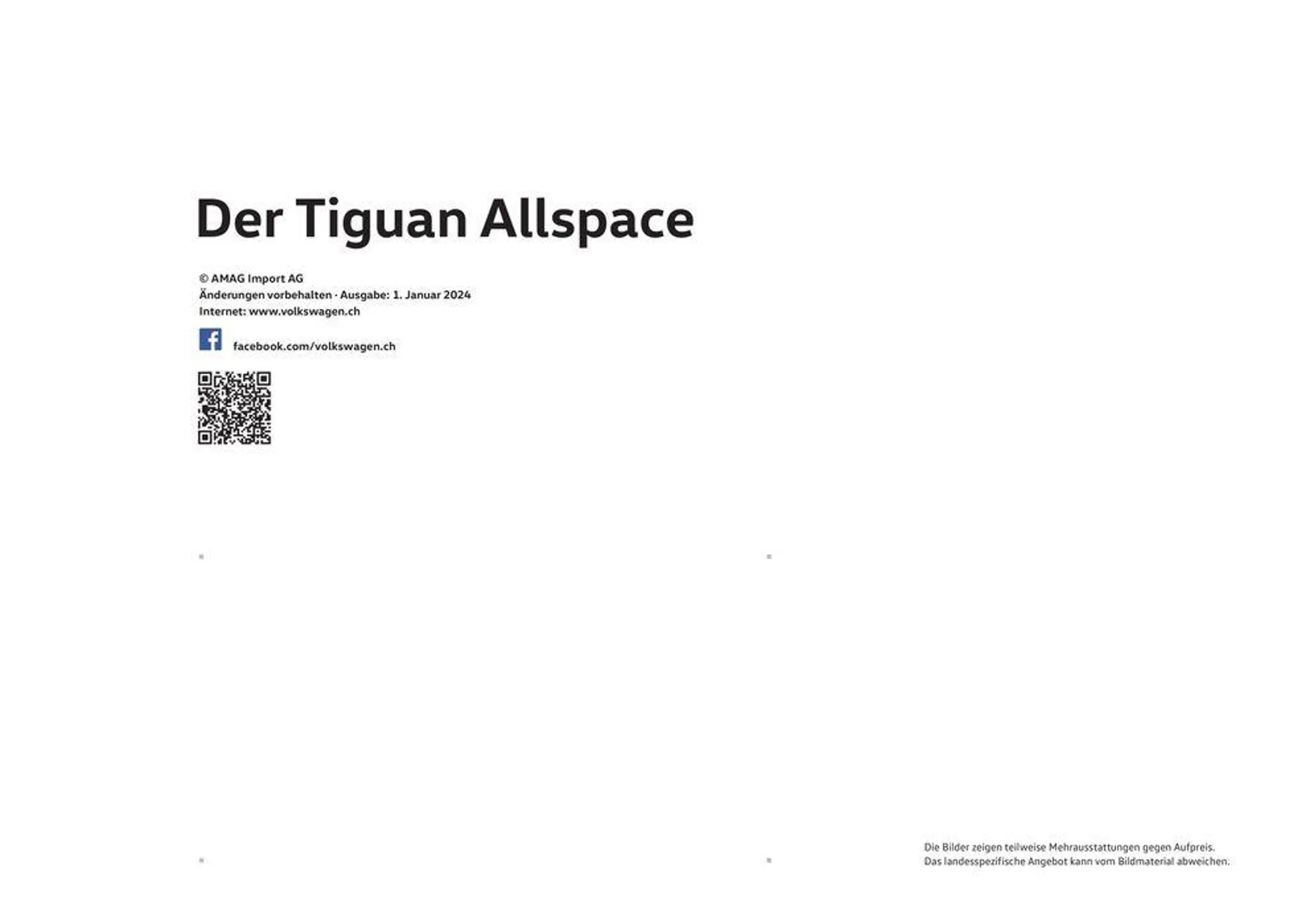 Das Tiguan Allspace von 16. Januar bis 31. Dezember 2024 - Prospekt seite  34