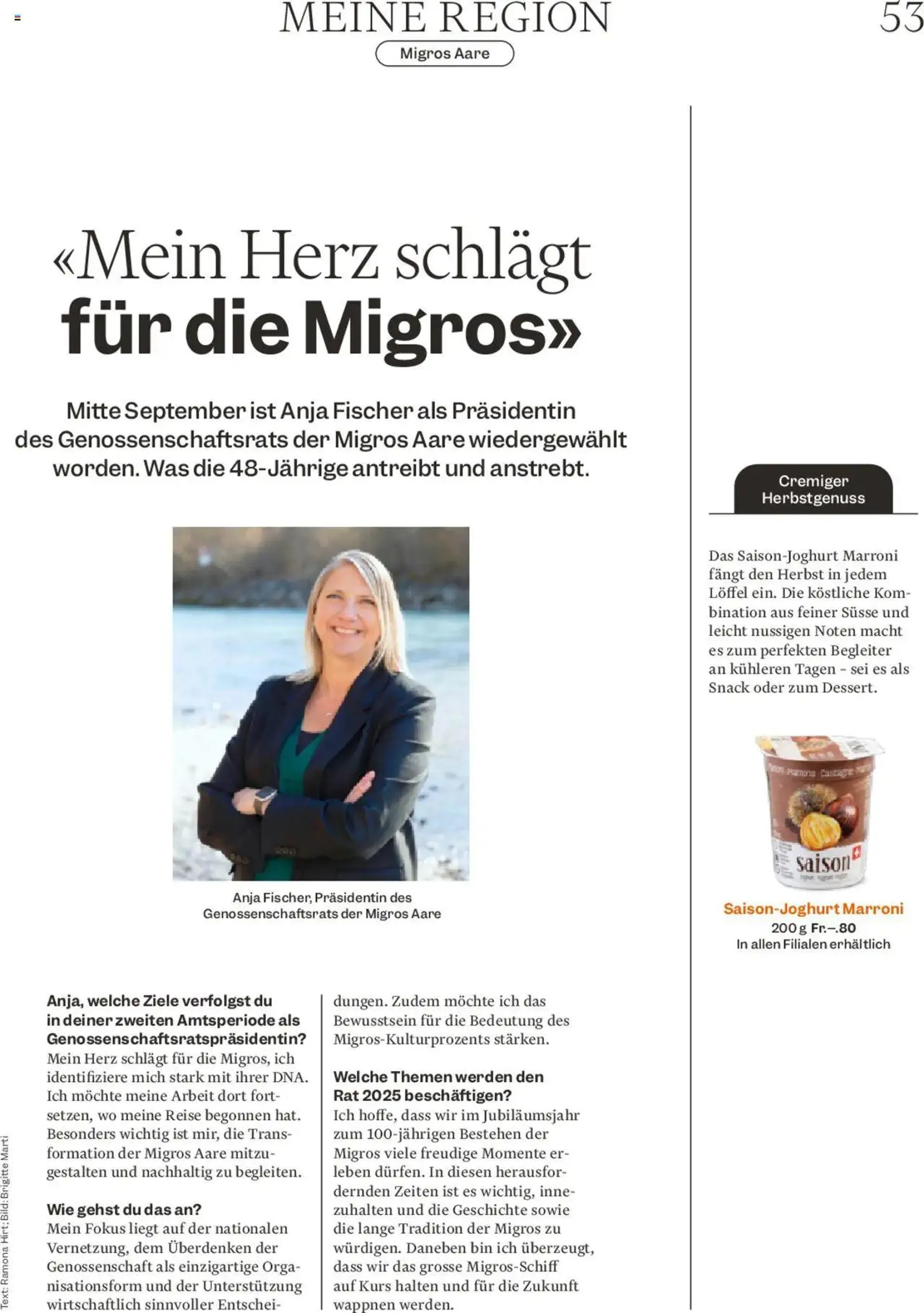 Migros - Magazin von 21. Oktober bis 27. Oktober 2024 - Prospekt seite  53