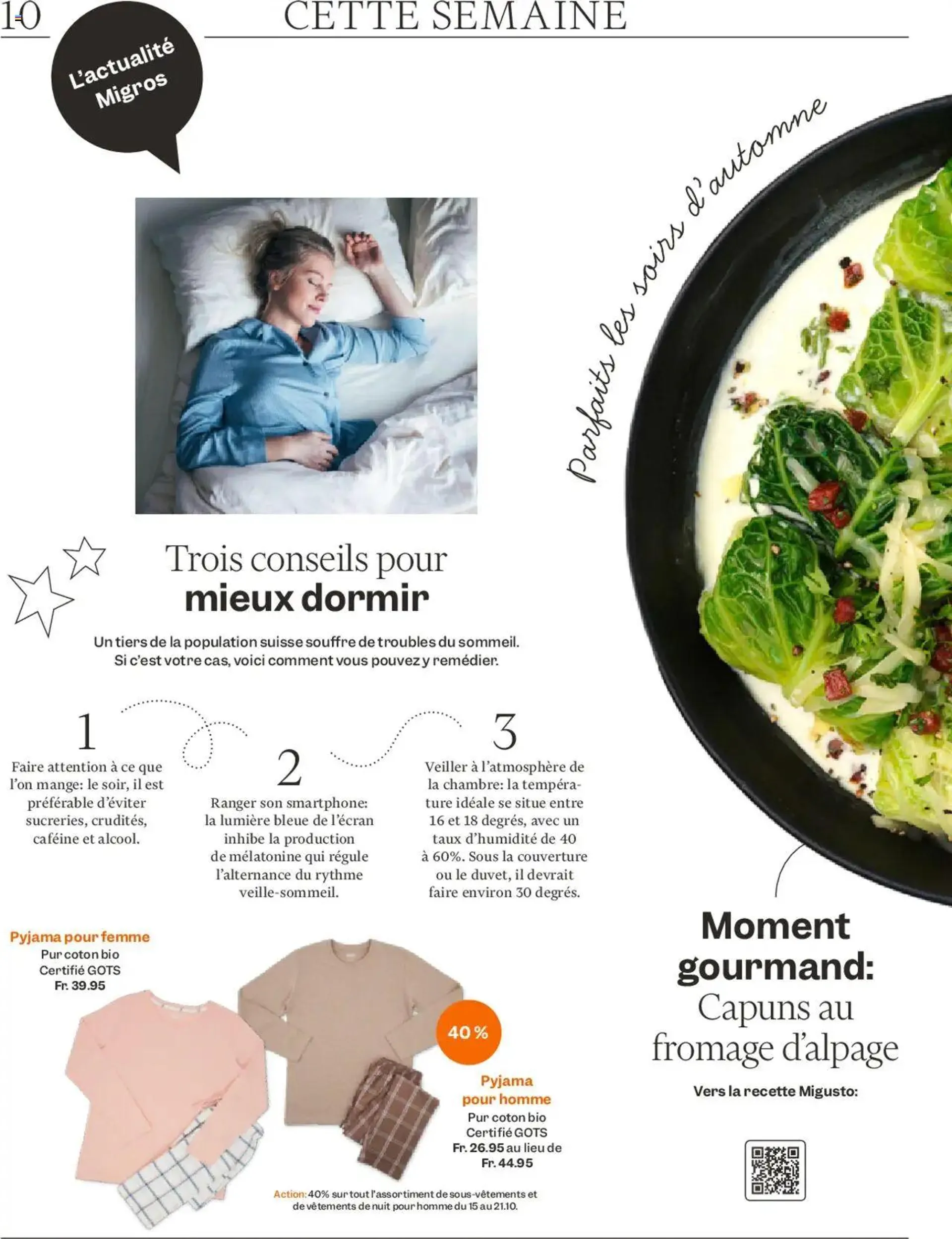 Migros Magazin FR von 14. Oktober bis 20. Oktober 2024 - Prospekt seite  10