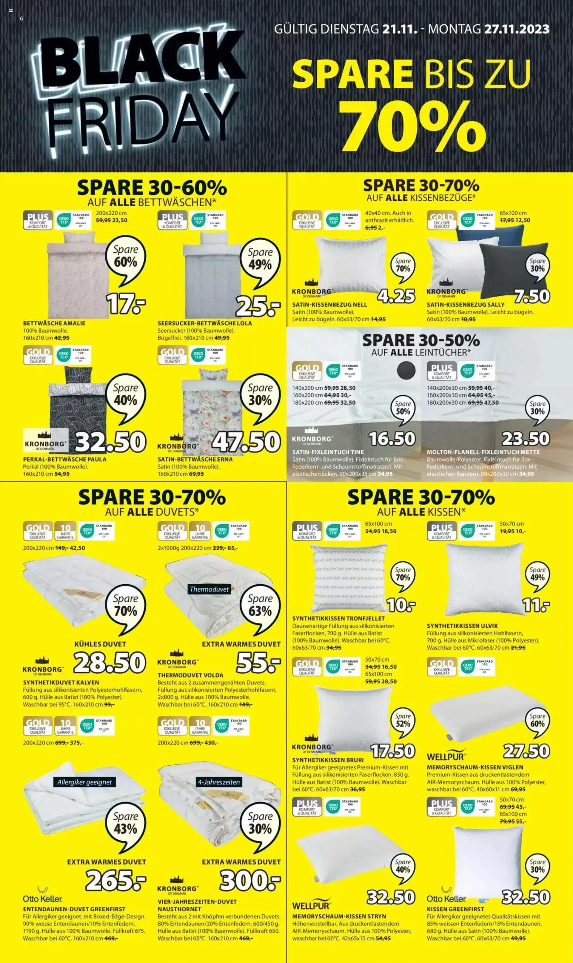 JYSK - Black Friday von 21. November bis 27. November 2023 - Prospekt seite  7