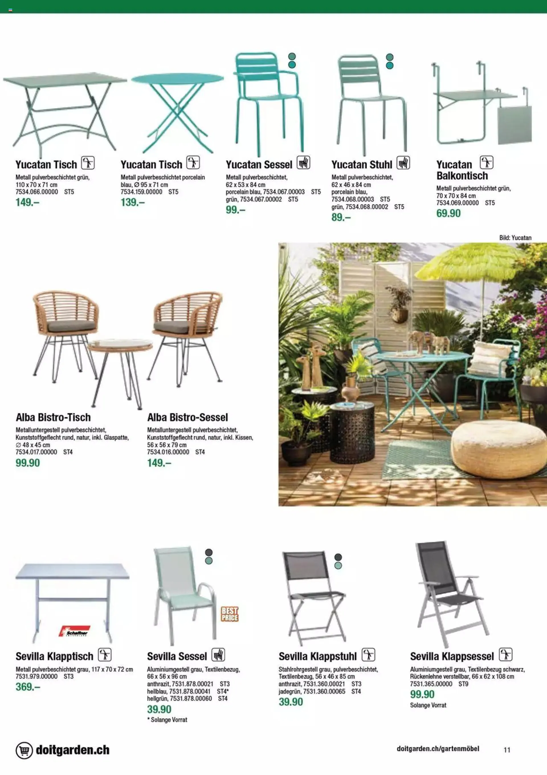 DO IT+GARDEN MIGROS - Gartenmoebel von 9. Februar bis 31. Dezember 2023 - Prospekt seite  11