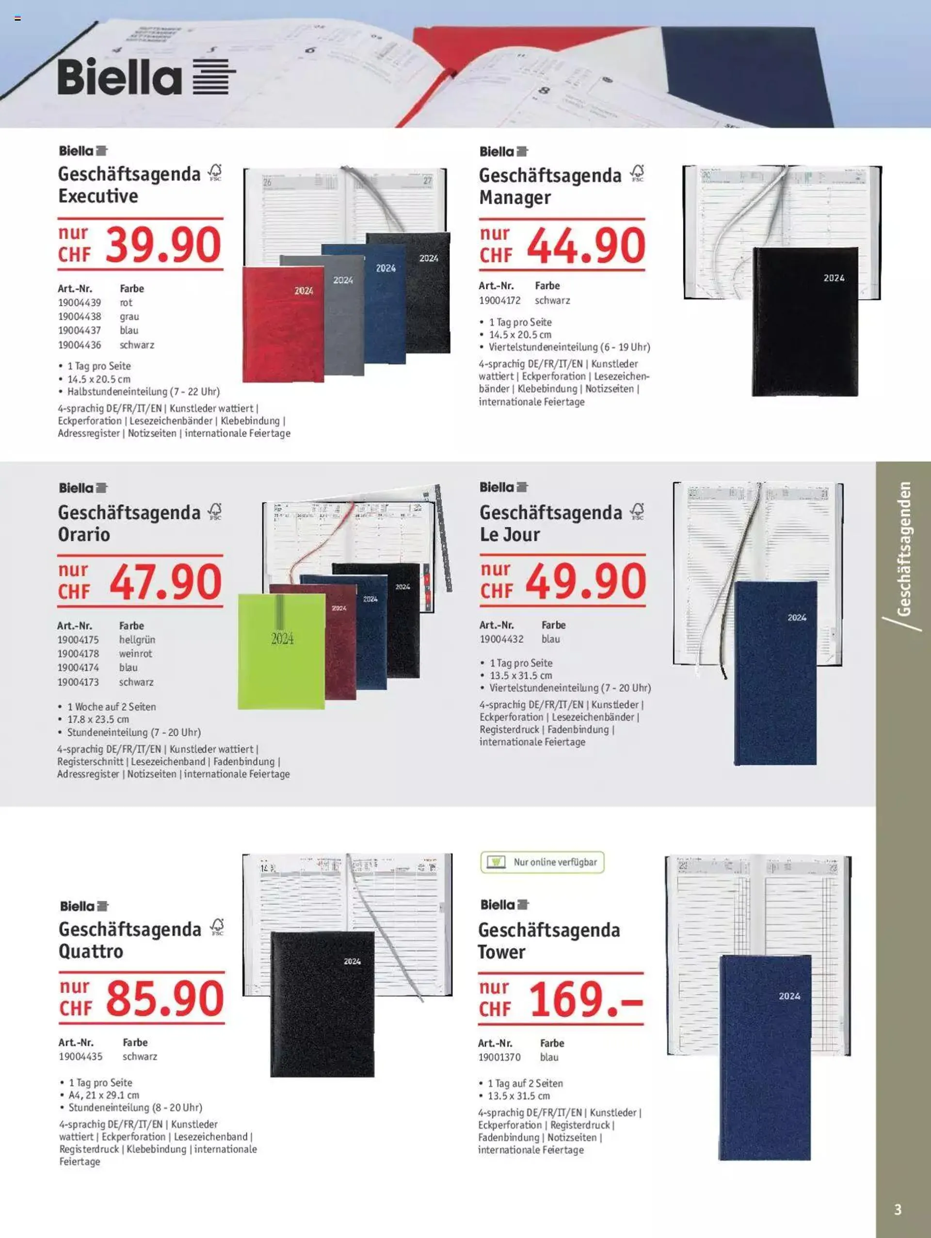 Office World Aktionen Agenden & Kalender von 27. September bis 31. Dezember 2023 - Prospekt seite  3