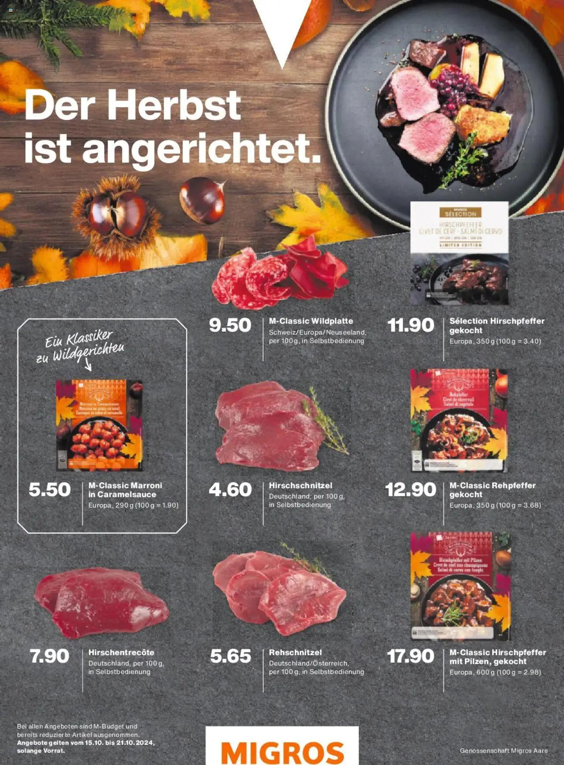 Migros - Magazin von 14. Oktober bis 20. Oktober 2024 - Prospekt seite  46